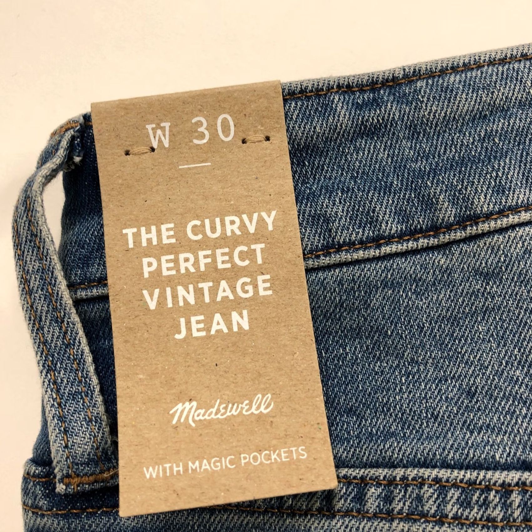 Madewell Madewell Jeans Main Selling Point/Brand Denim 30 High Rise Womens Regular Blue 10.25 28in Inseam 5-Pocket Design Stretch Vintage: No New Condition Size 30" / US 8 / IT 44 - 3 Thumbnail