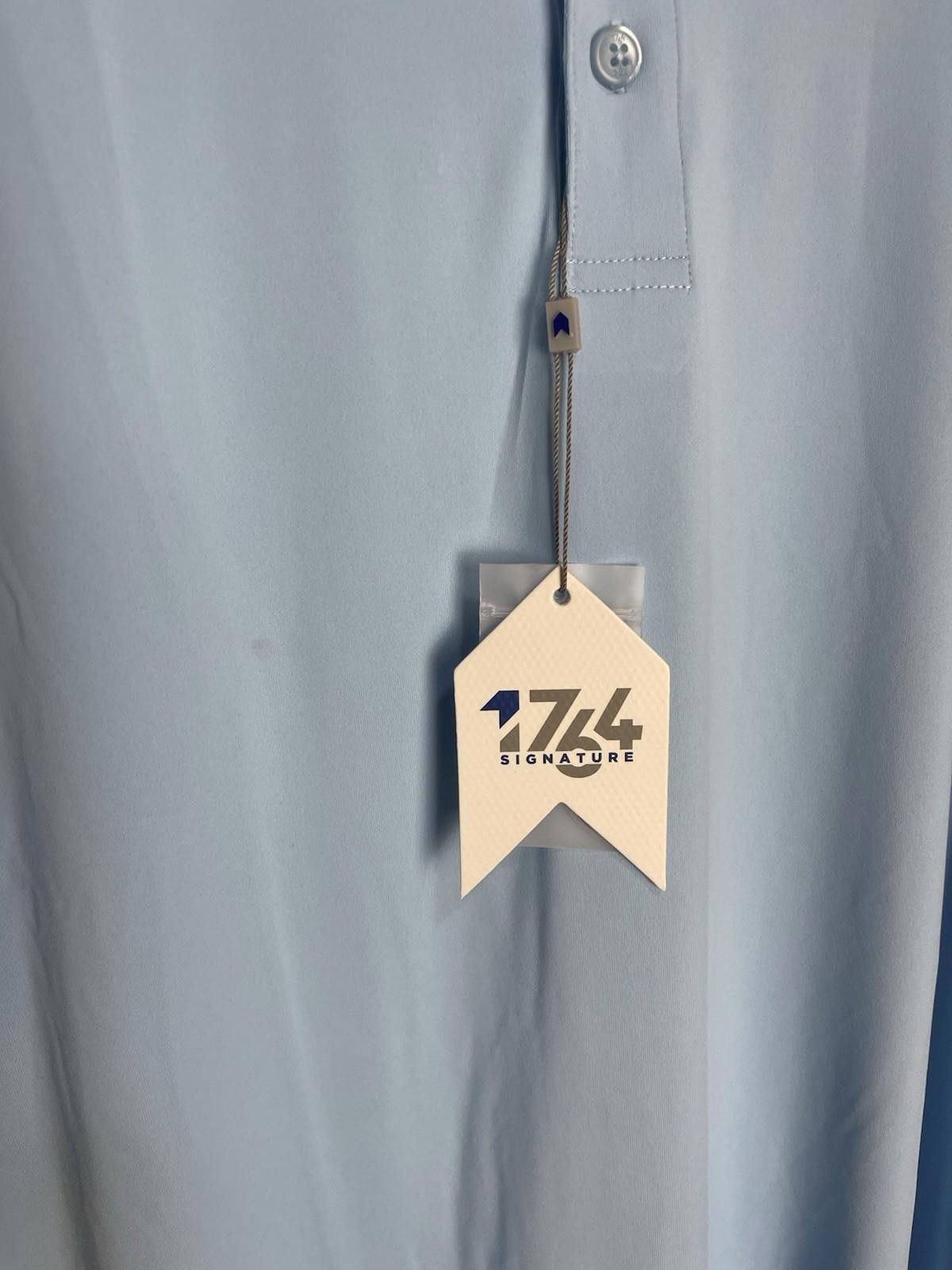 Flower Mountain 1764 Signature Golf Sprig Polo L Blue NWT Size US L / EU 52-54 / 3 - 5 Thumbnail