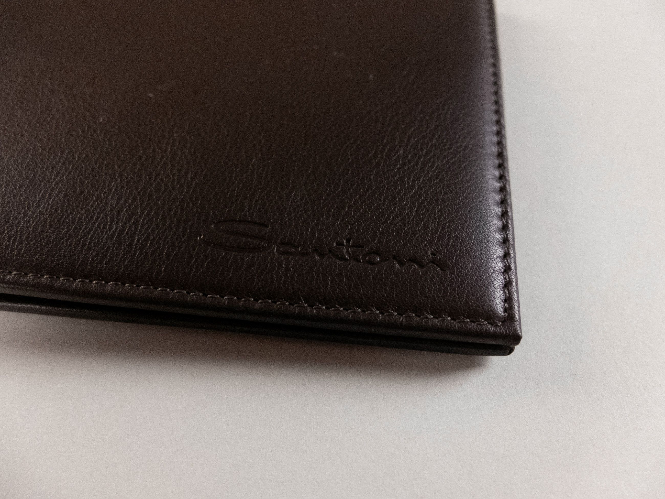Santoni SANTONI brown classic leather bifold wallet billfold Italy Size ONE SIZE - 2 Thumbnail