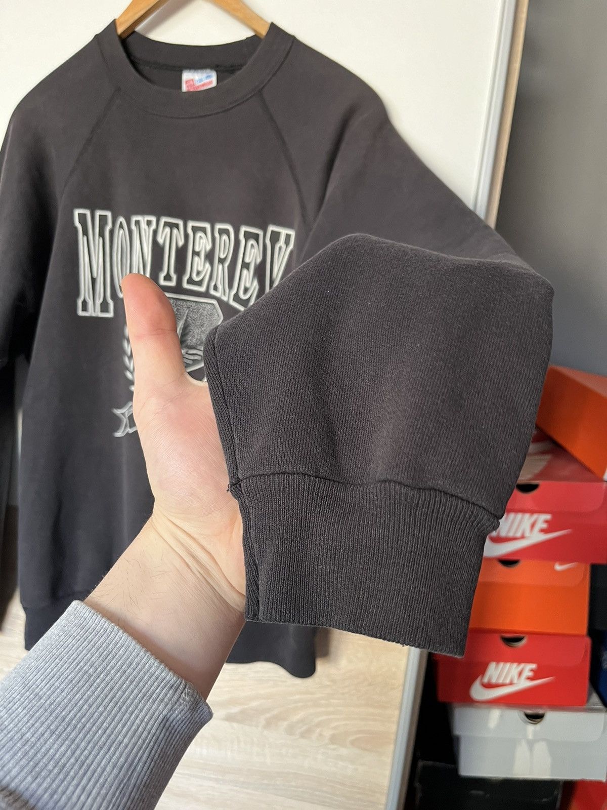 Hanes × Vintage Vintage 90’s Hanes Activewear Monterey California Crewneck o Size US XXL / EU 58 / 5 - 4 Thumbnail
