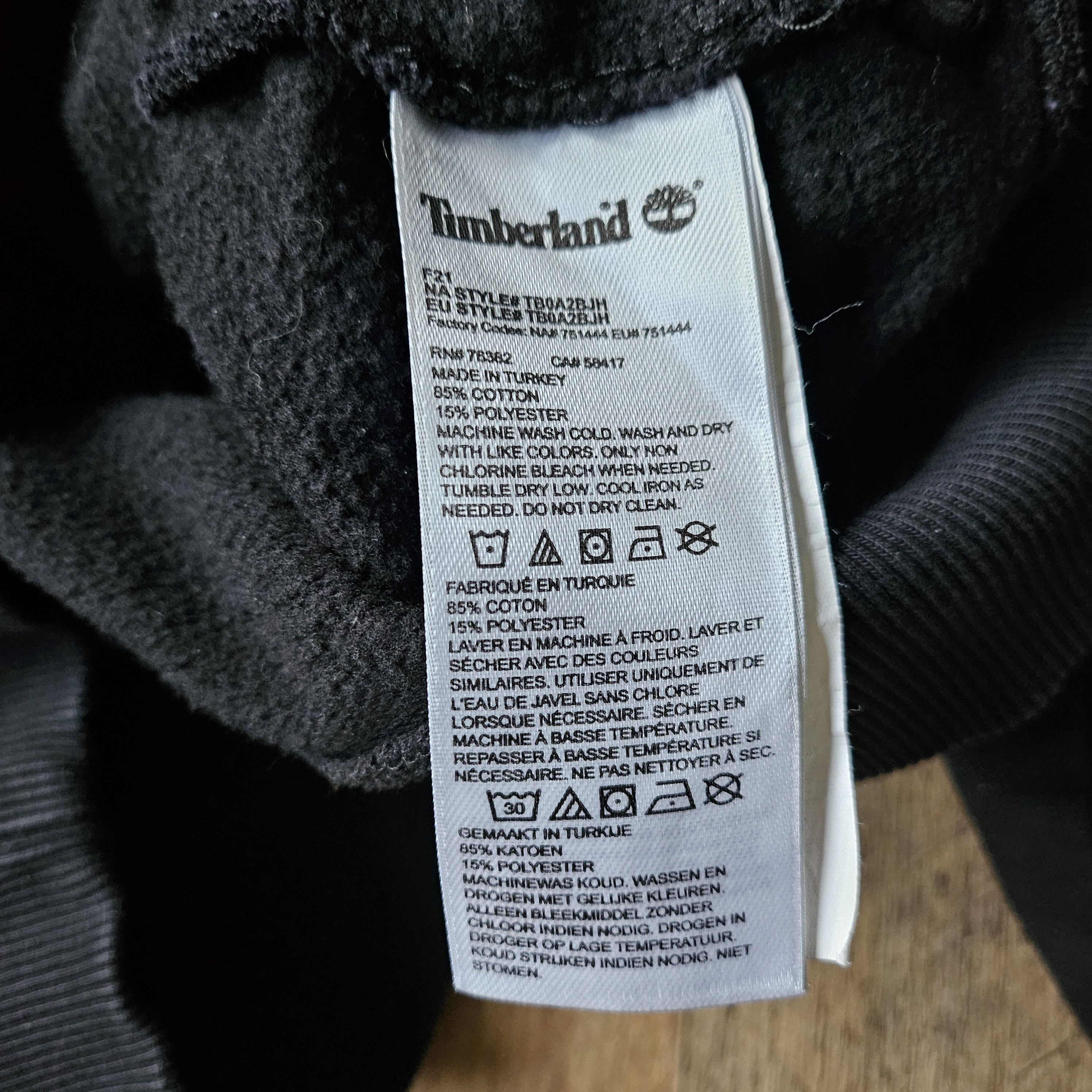 Timberland Timberland Core Tree Logo Pullover Hoodie Black Size Medium Size US M / EU 48-50 / 2 - 6 Thumbnail
