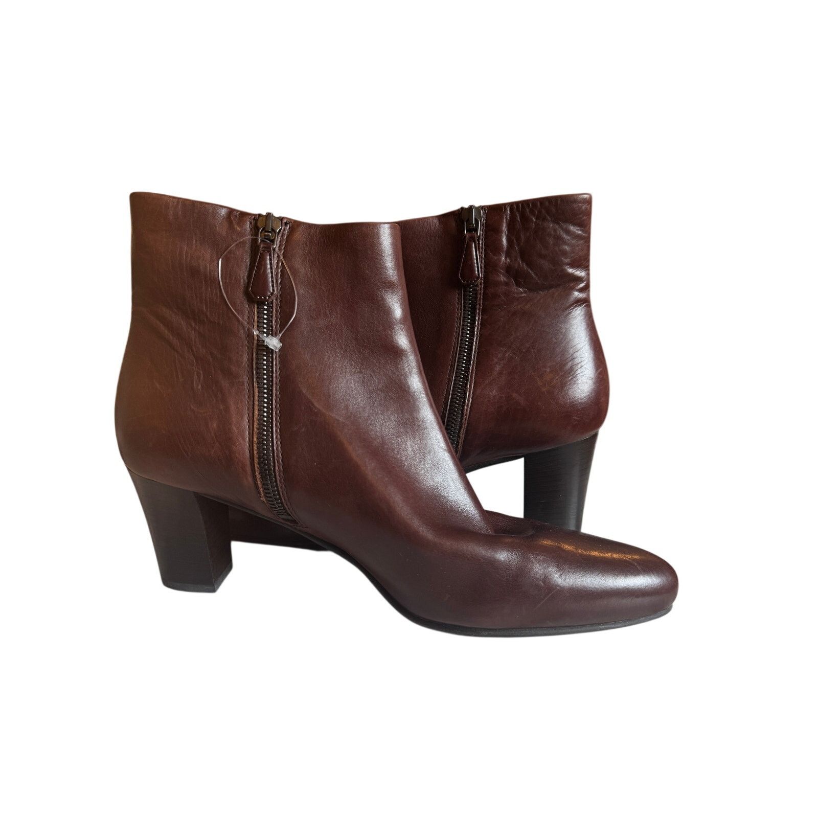 Prada Prada 90s Brown Leather booties Size US 9.5 / IT 39.5 - 2 Thumbnail
