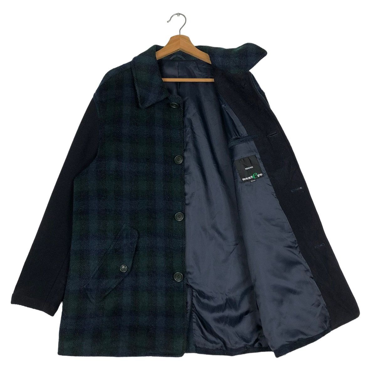 Japanese Brand VINTAGE WOOL DOUBLE BREAST BIKER JACKET RENOWN ISSEY MIYAKE Size US M / EU 48-50 / 2 - 11 Thumbnail