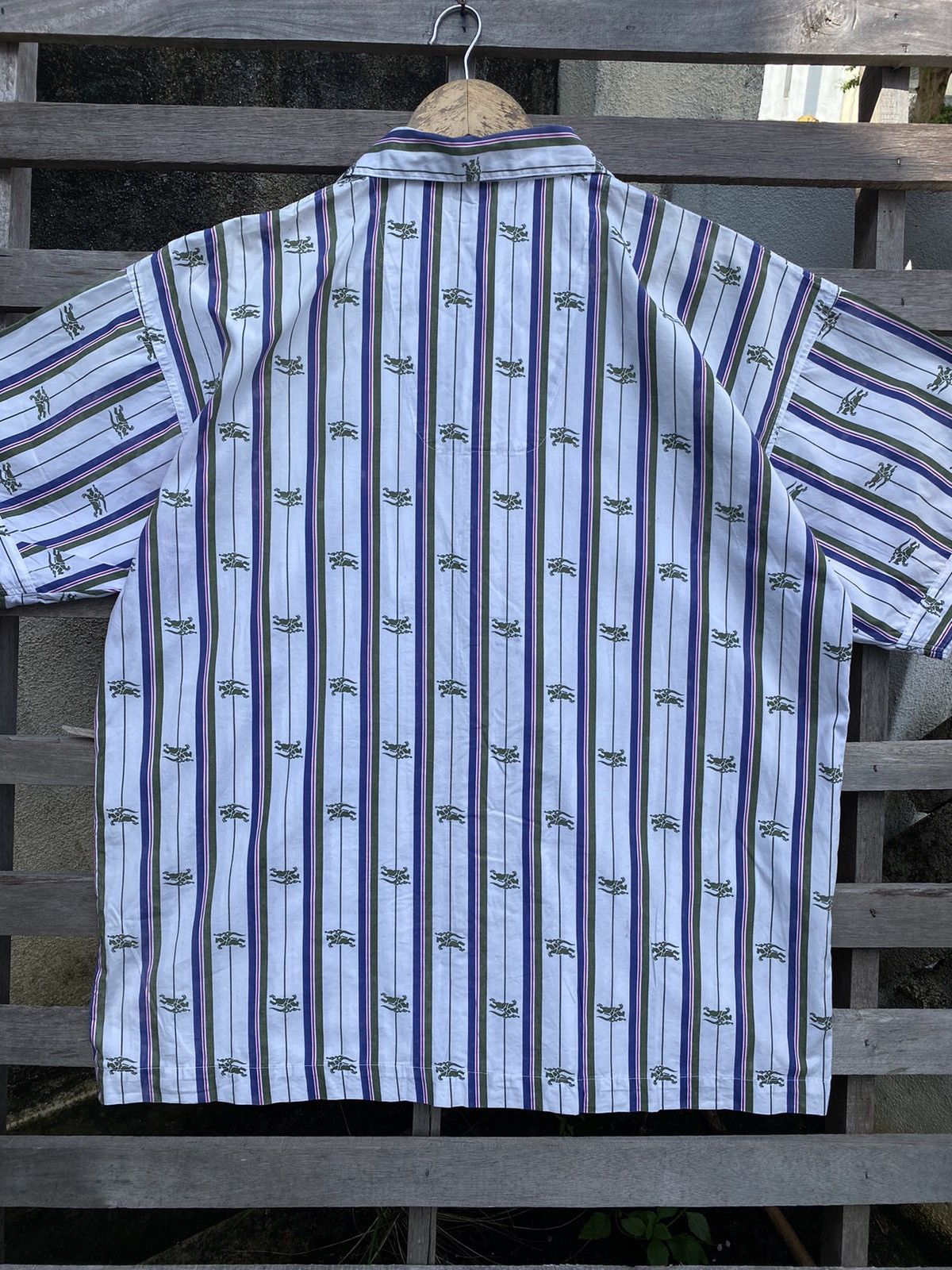 Burberry Vintage Burberry Pajama Button Up Short Sleeve - Monogram Size US XL / EU 56 / 4 - 6 Thumbnail
