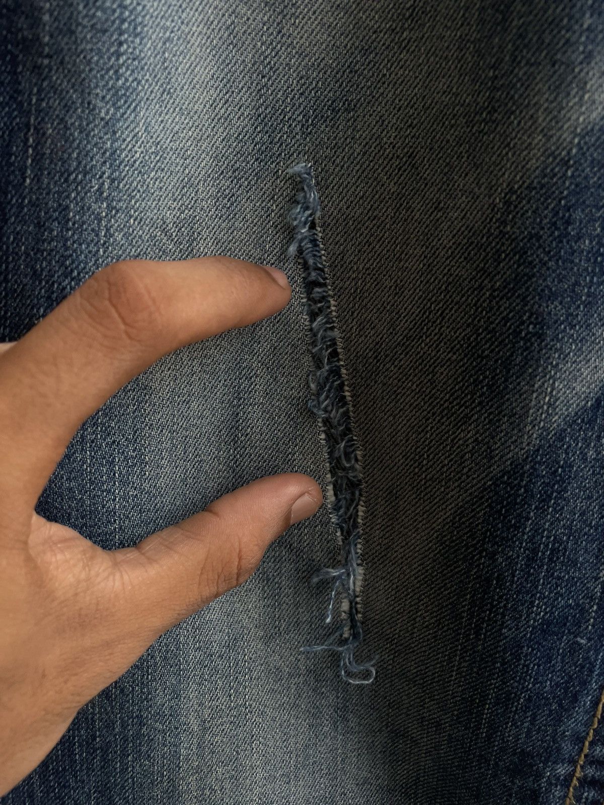 Japanese Brand Vintage Distress Lolita Flared Jeans Size US 33 - 6 Thumbnail
