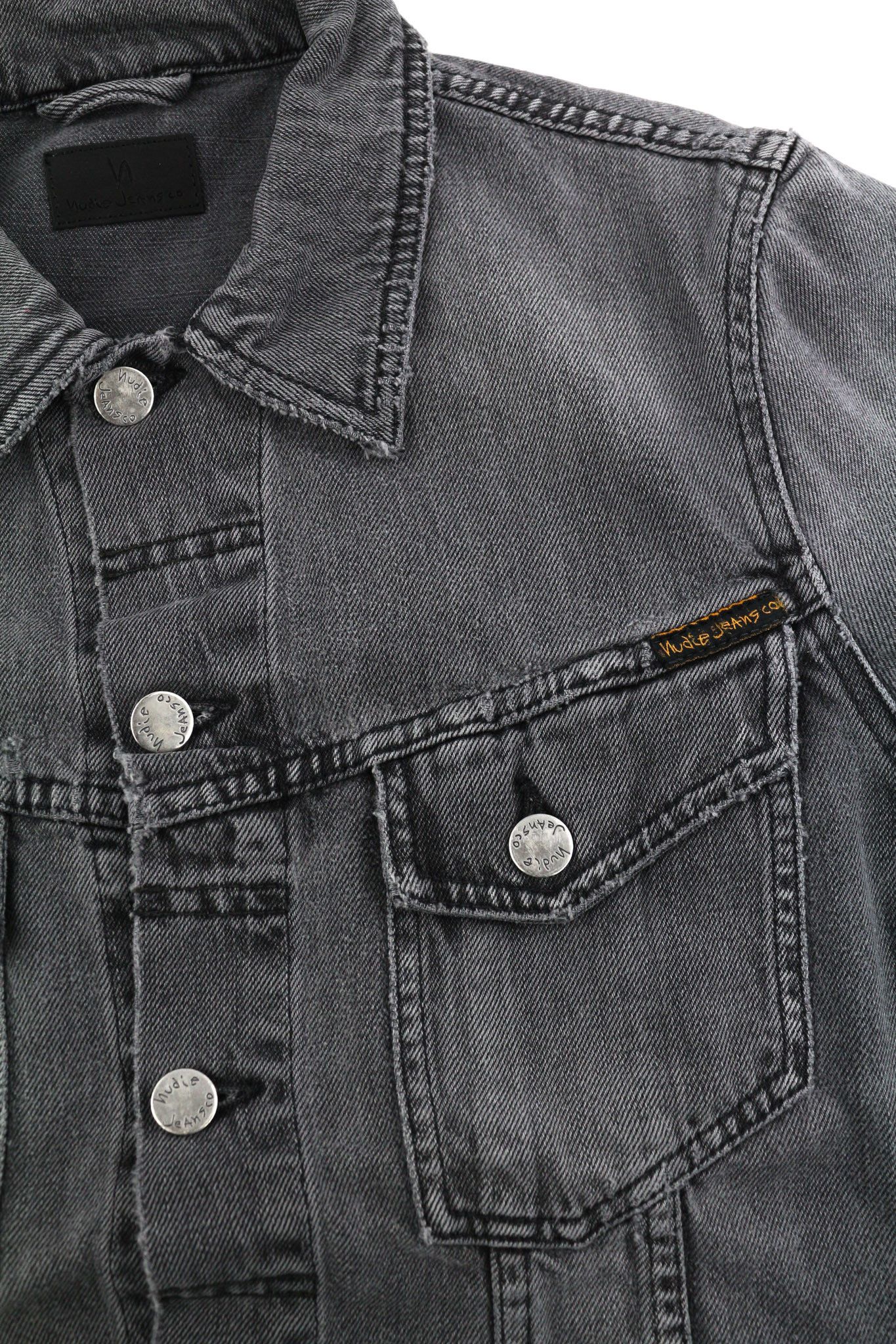Nudie Jeans BILLY S Desolation Grey Polo Pockets Mid Jacket 82459 Size US S / EU 44-46 / 1 - 6 Thumbnail