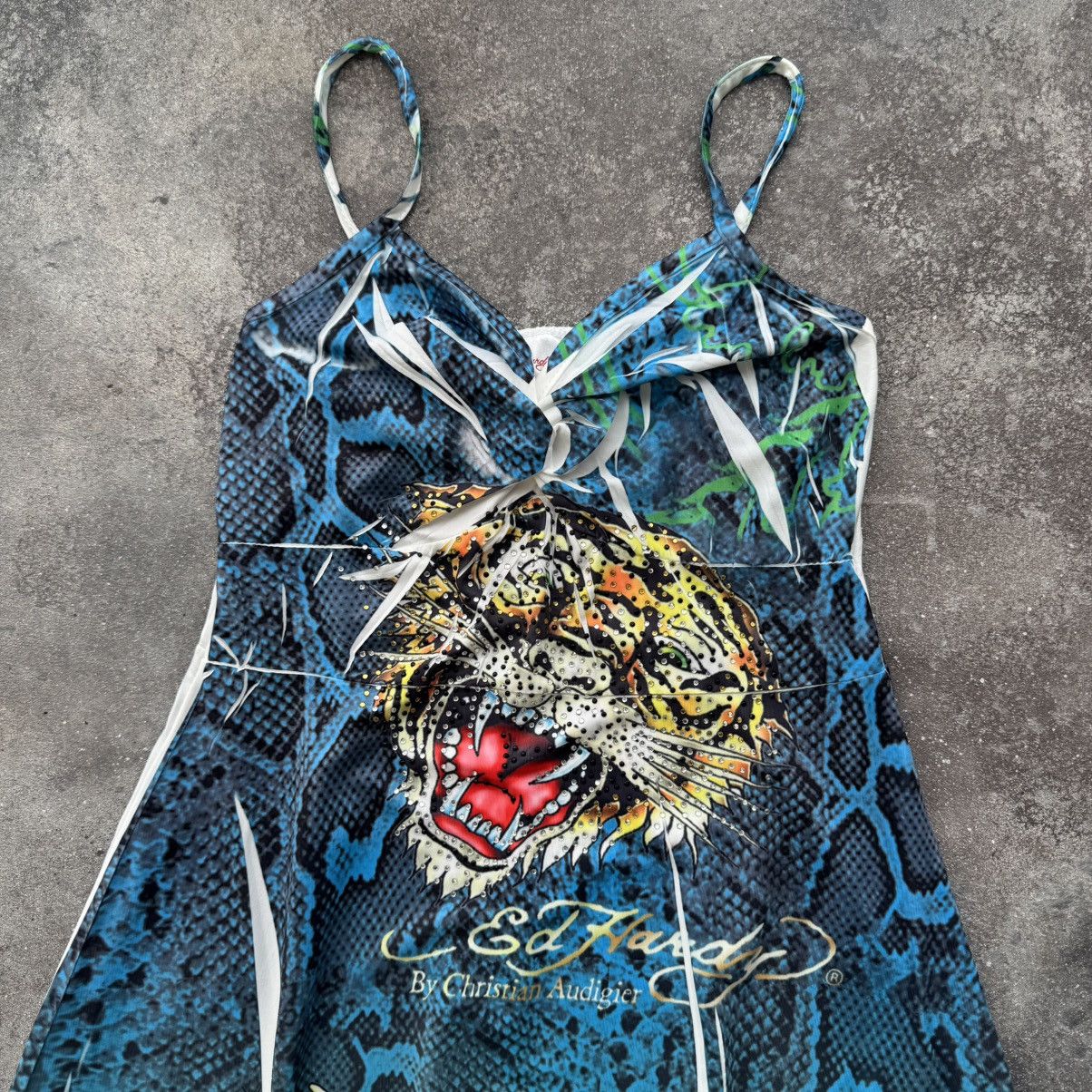 Ed Hardy Ed Hardy Y2K Vintage “Tiger Snake” Dress Size M / US 6-8 / IT 42-44 - 2 Thumbnail