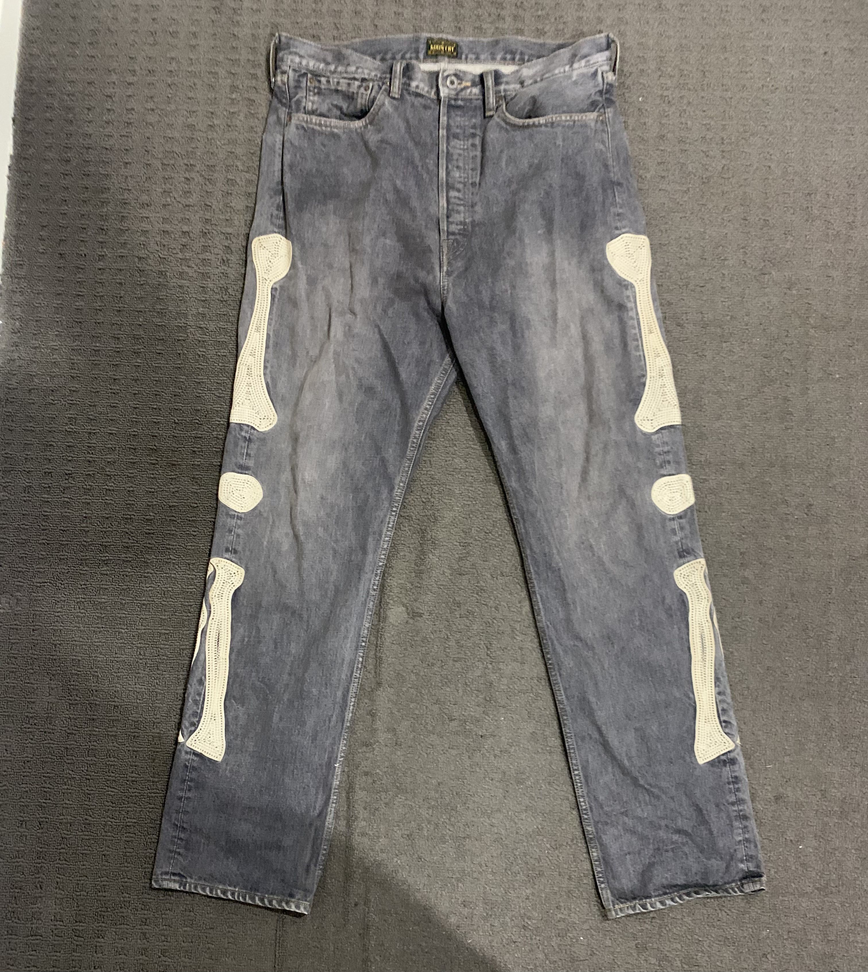 Kapital Kapital 14oz Black Mexican Tuxedo Denim Bone 5p Okabilly 36 Size US 36 / EU 52 - 1 Thumbnail