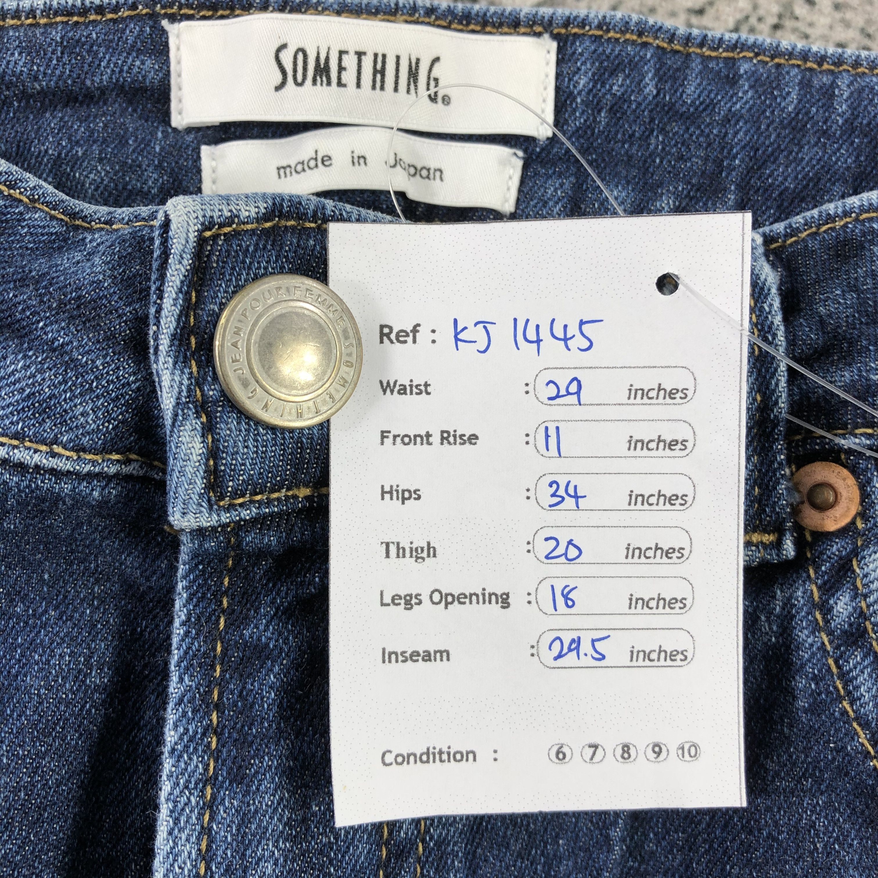 Edwin Something Edwin Jeans Blue Wash Flare Denim KJ1445 Size 29" - 12 Thumbnail