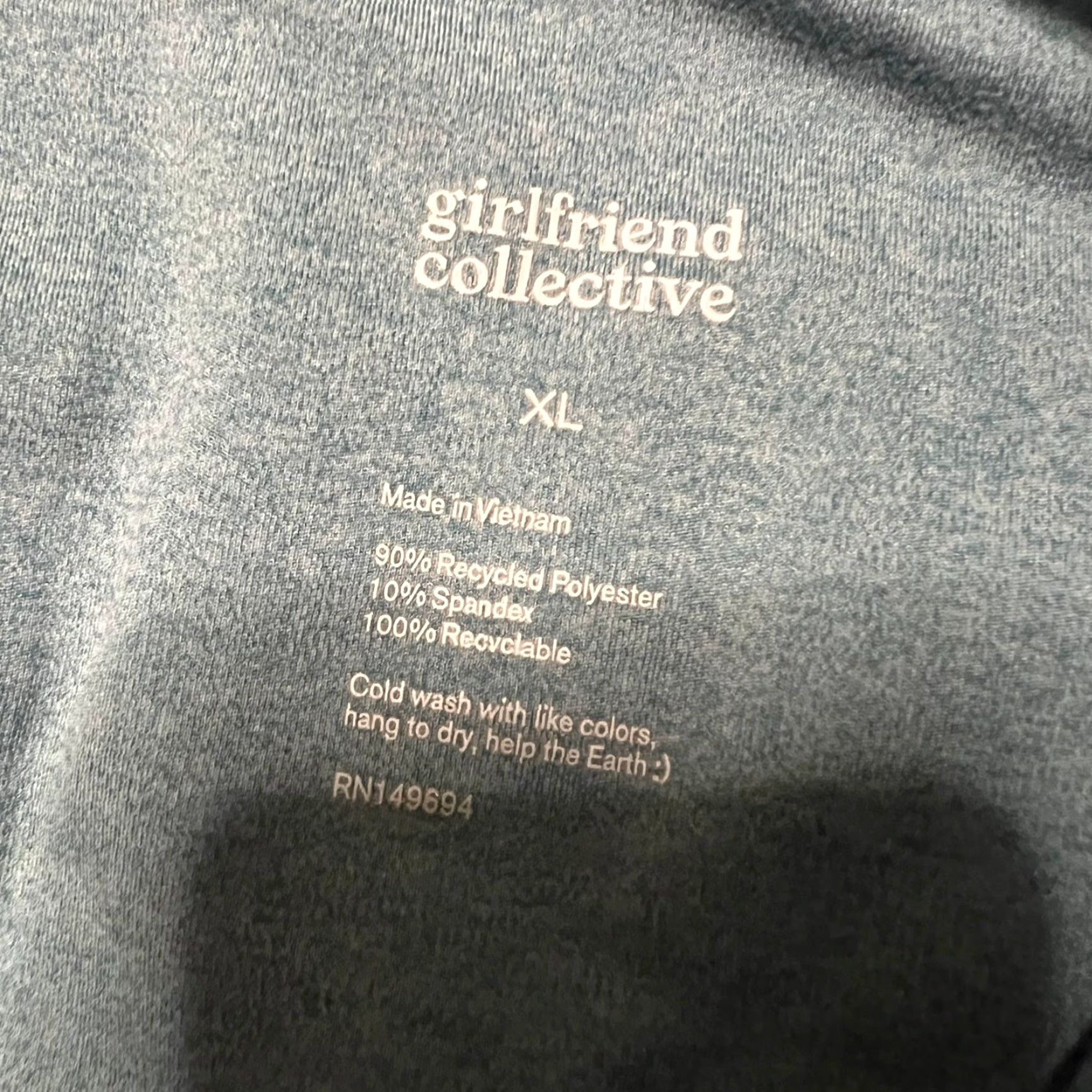 Girlfriend Collective Girlfriend Collective Leggings Womens XL Blue High Rise Ankle Pants Size 40" / US 18 - 5 Thumbnail