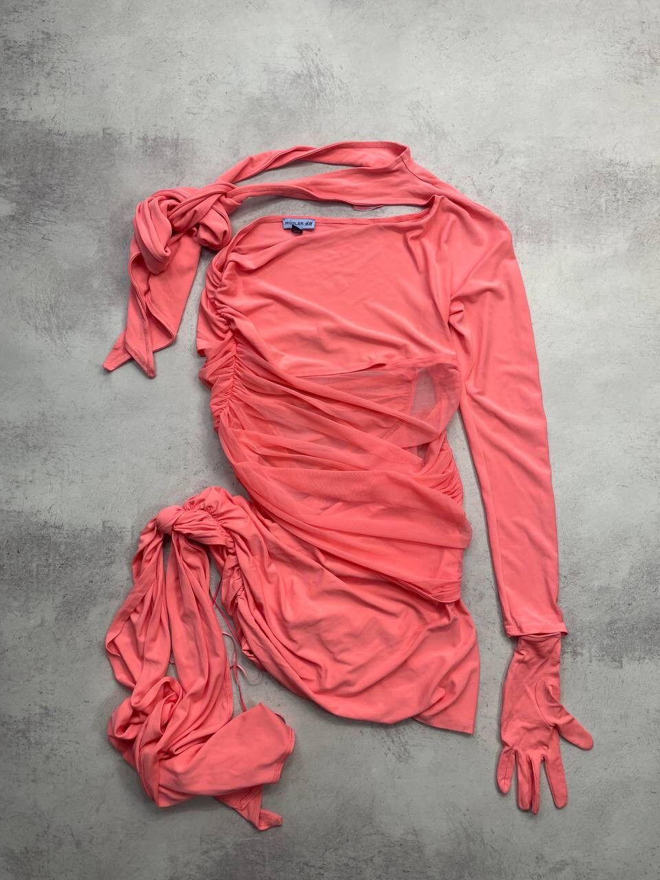 hot pink mini bodycon dress Hot Pink Front Cutout Bodycon Mini Dress