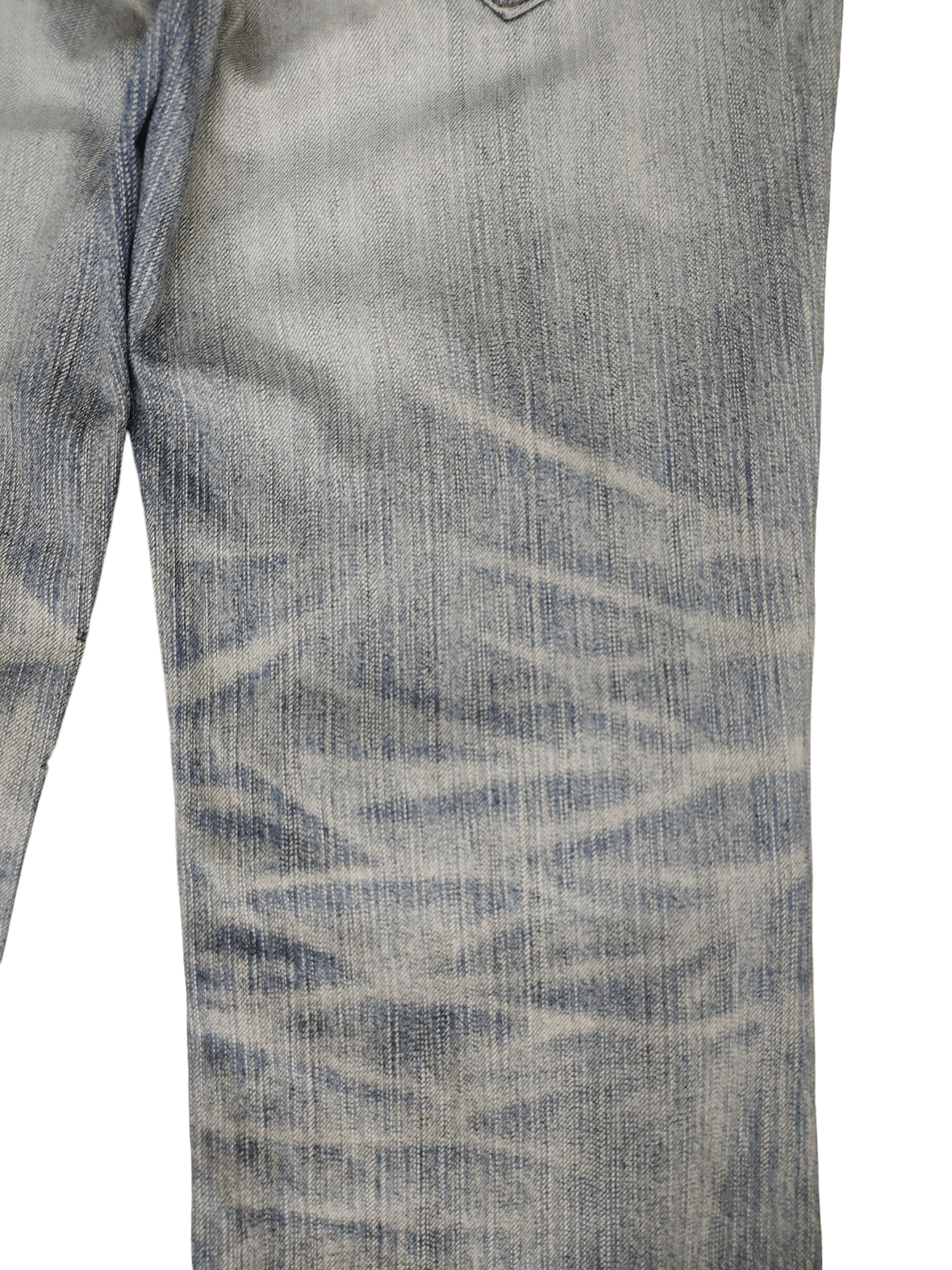 Edwin Flare Jeans Edwin XV Distress Faded Boot Cut Y2k Mudmax Size US 31 - 6 Thumbnail