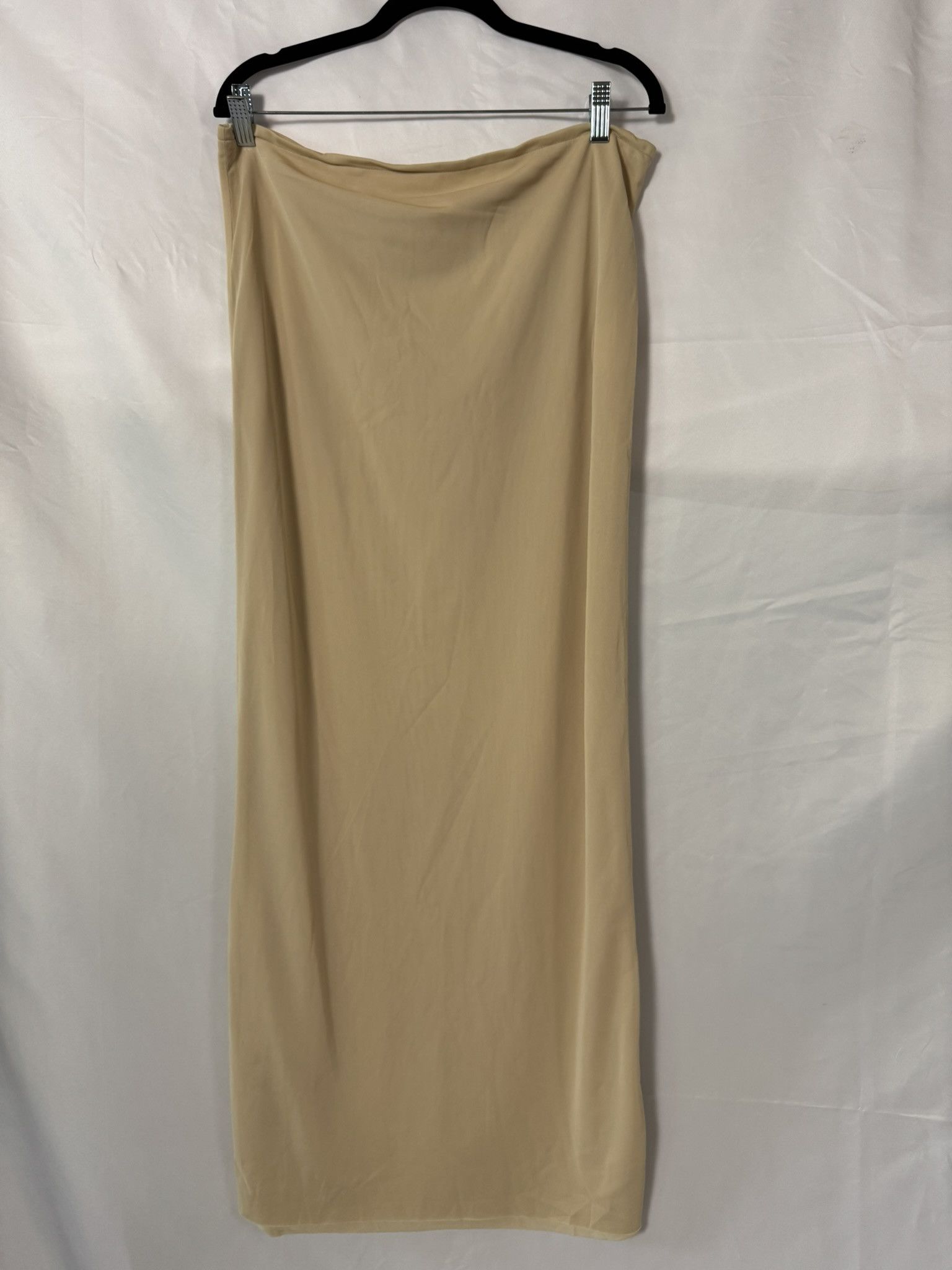 Maison Margiela Maison Margiela MM6 Beige Nude Nylon Maxi Skirt Size 40 Size 28" / US 6 / IT 42 - 1 Thumbnail