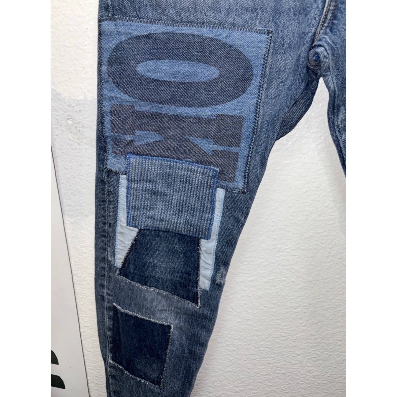Levi's Levi’s 512 Jeans Slim Taper Patchwork Distressed Denim 30x30 Men Vintage Retro 80s 90s Size US 30 / EU 46 - 6 Thumbnail