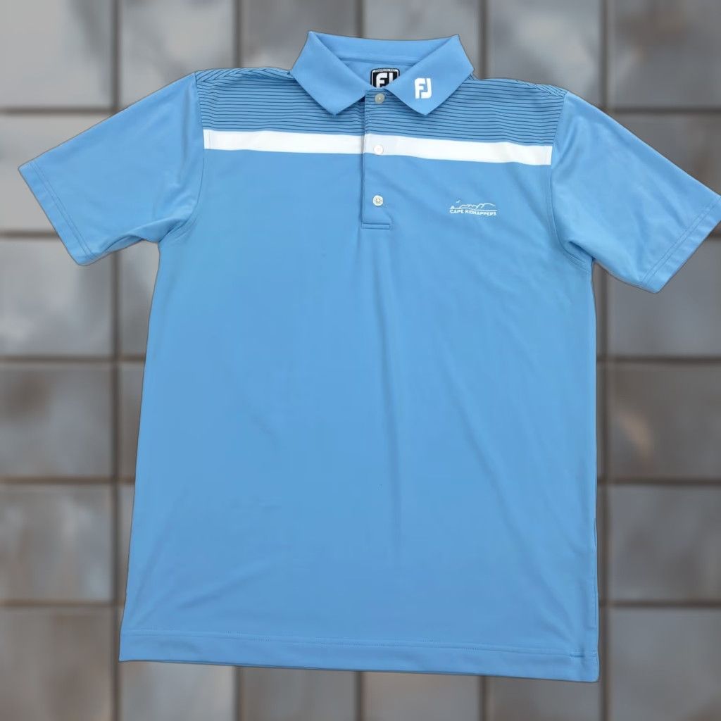 Footjoy FootJoy Polo Shirt Men M Blue Short Sleeve Collared Button Up Front Golf Performance Moisture Wicking Stretch UV UPF Sports Casual 2010s? Size US M / EU 48-50 / 2 - 1 Thumbnail