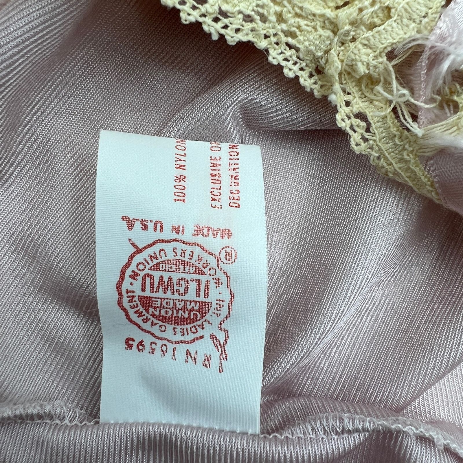 Vintage Vintage 70s Flair Satin Lace Camisole Lingerie Lace Trim Size S / US 4 / IT 40 - 4 Thumbnail