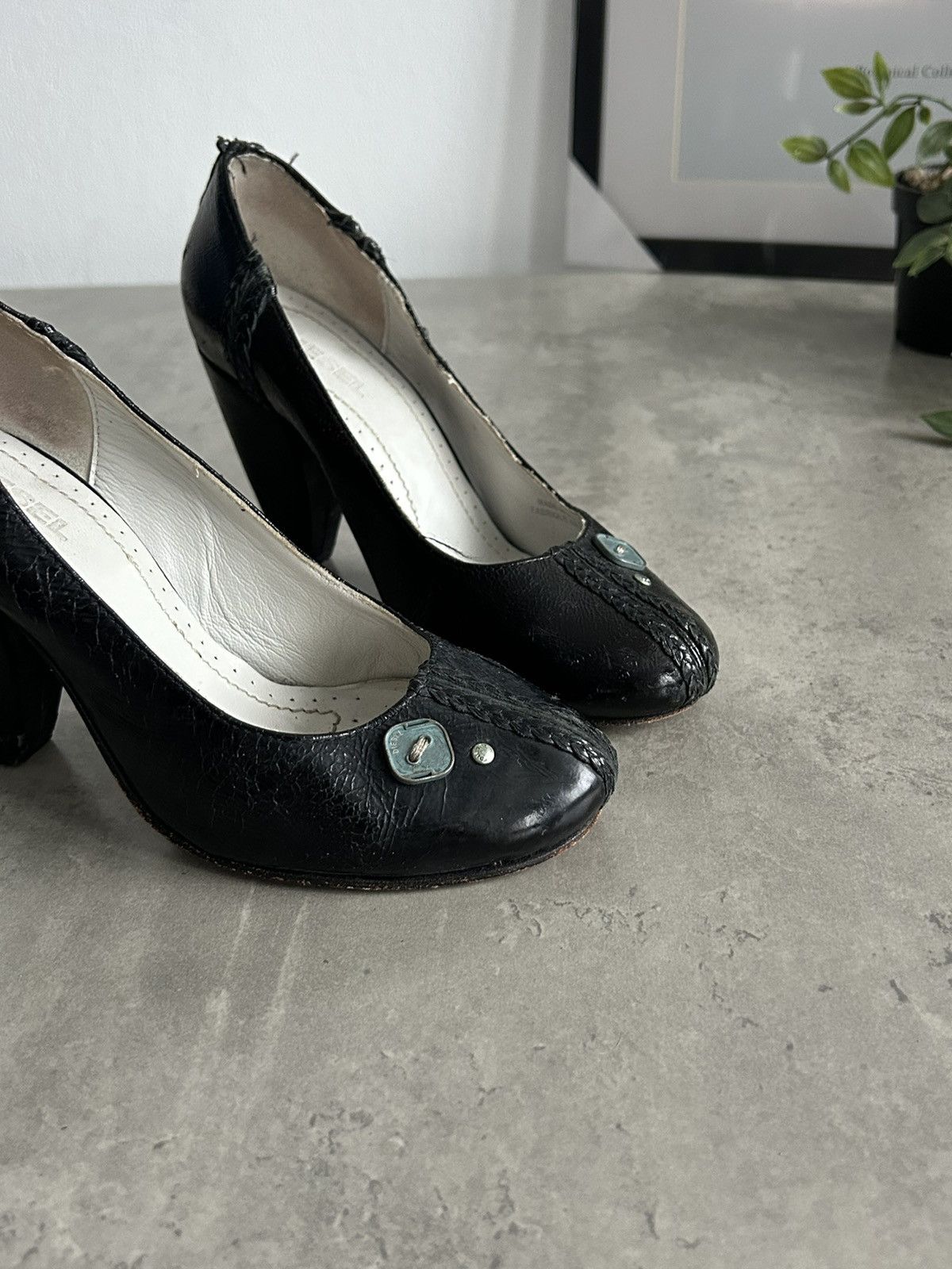 Diesel × Japanese Brand × Vintage Diesel Vintage Avant Garde Heels leather Y2K Size US 6 / IT 36 - 8 Thumbnail