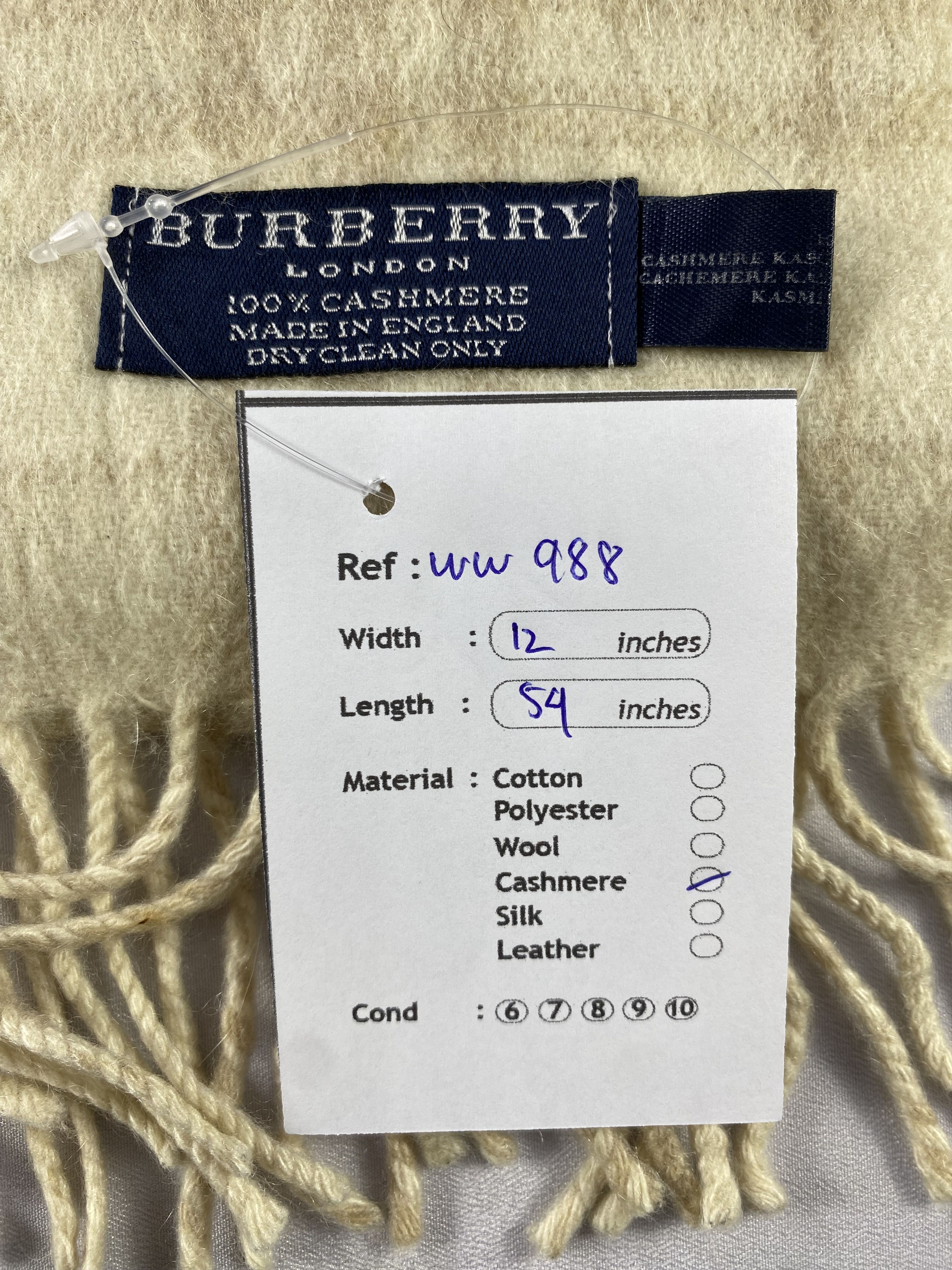 Burberry × Vintage Burberry Scarf / Muffler / Neckwear - WW988 Size ONE SIZE - 5 Thumbnail