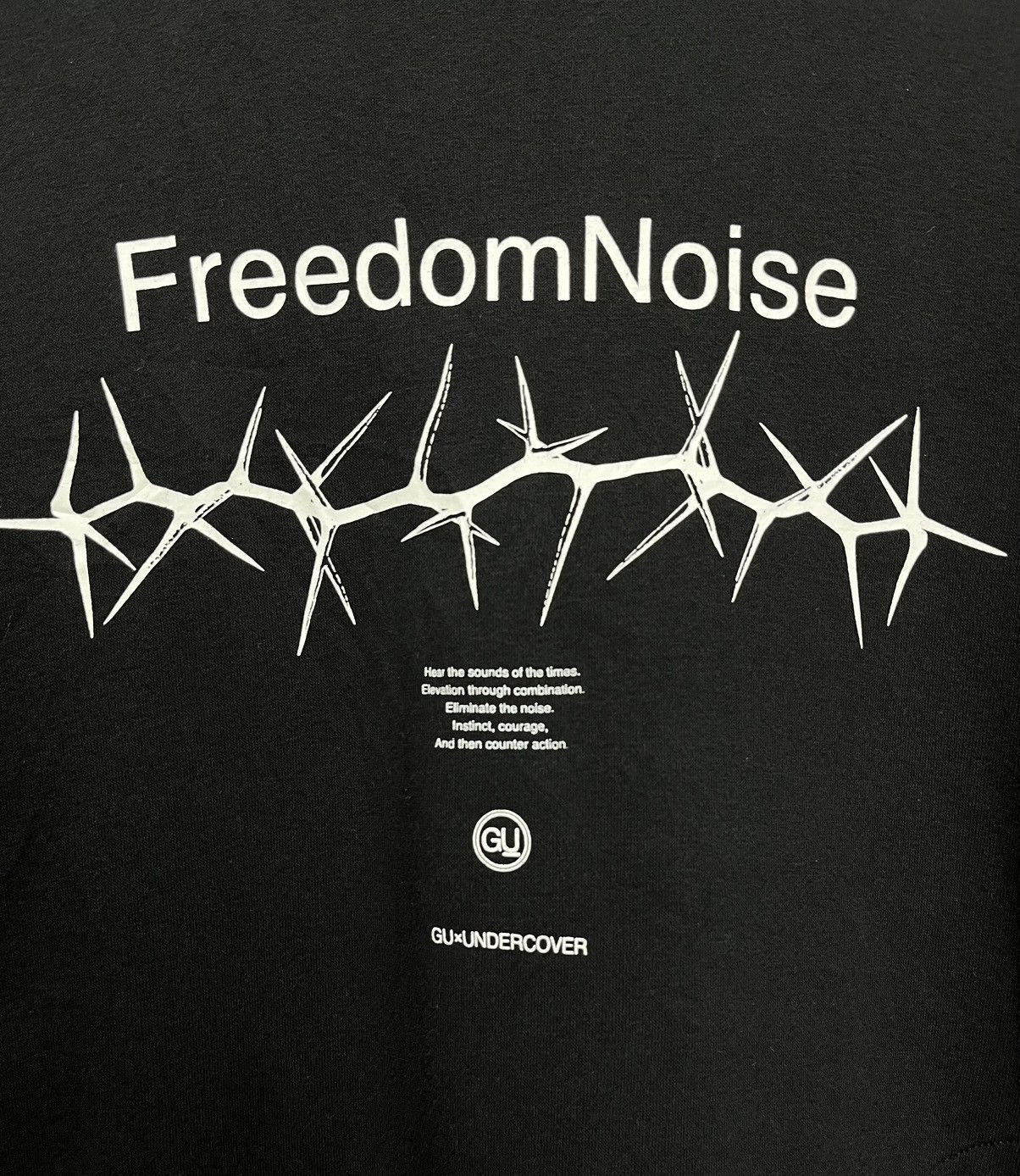 Jun Takahashi 🔥”FREEDOM NOISE” GUxUNDERCOVER Black Sweatshirt Size L / US 10 / IT 46 - 2 Thumbnail