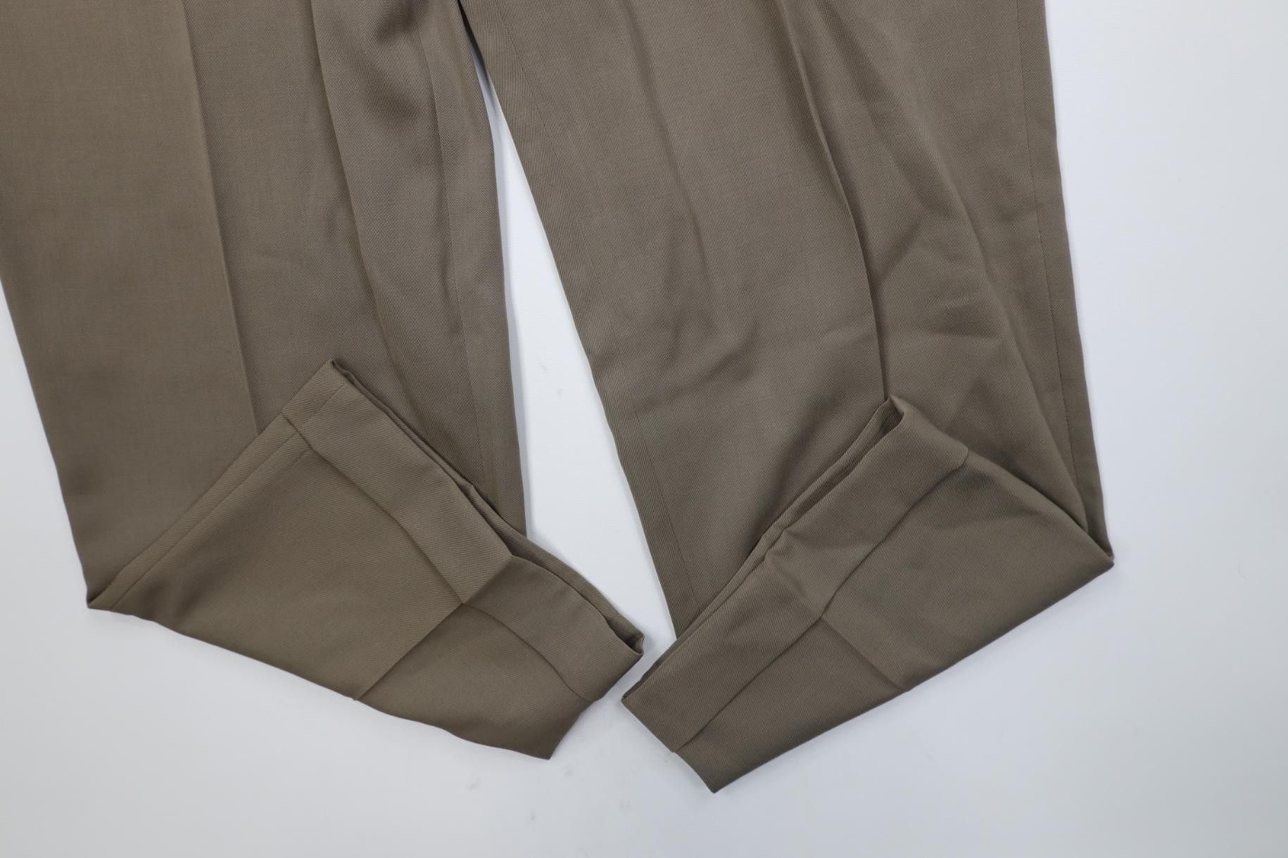 Brooks Brothers Vintage 90s Y2K Brooks Brothers Wide Leg Chino Pants Brown Size US 34 / EU 50 - 5 Thumbnail