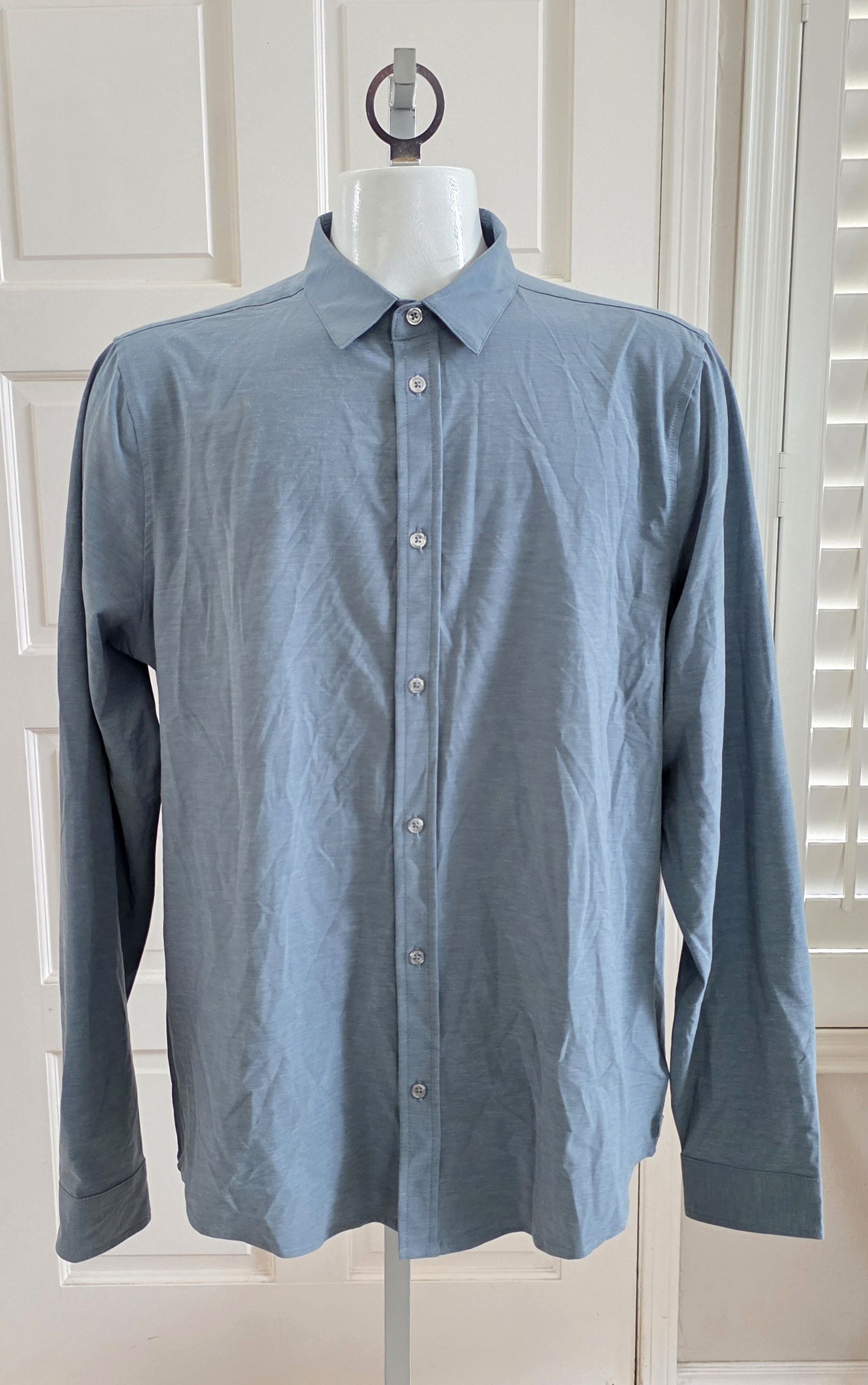 Vuori Vuori Mens Shirt Long Sleeve Bridge Button Down sz XL Size US XL / EU 56 / 4 - 1 Thumbnail