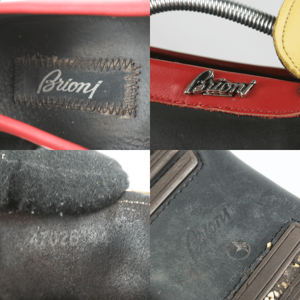 Brioni 00S Leather Logo Loafers Vintage Size US 9 / EU 42 - 13 Thumbnail