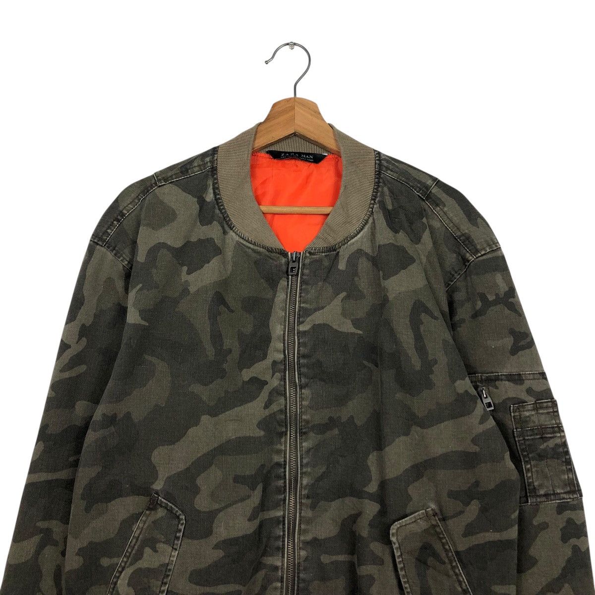 Japanese Brand 📌Vintage Bomber Jacket Camouflage Design Zara Man Size US M / EU 48-50 / 2 - 4 Thumbnail