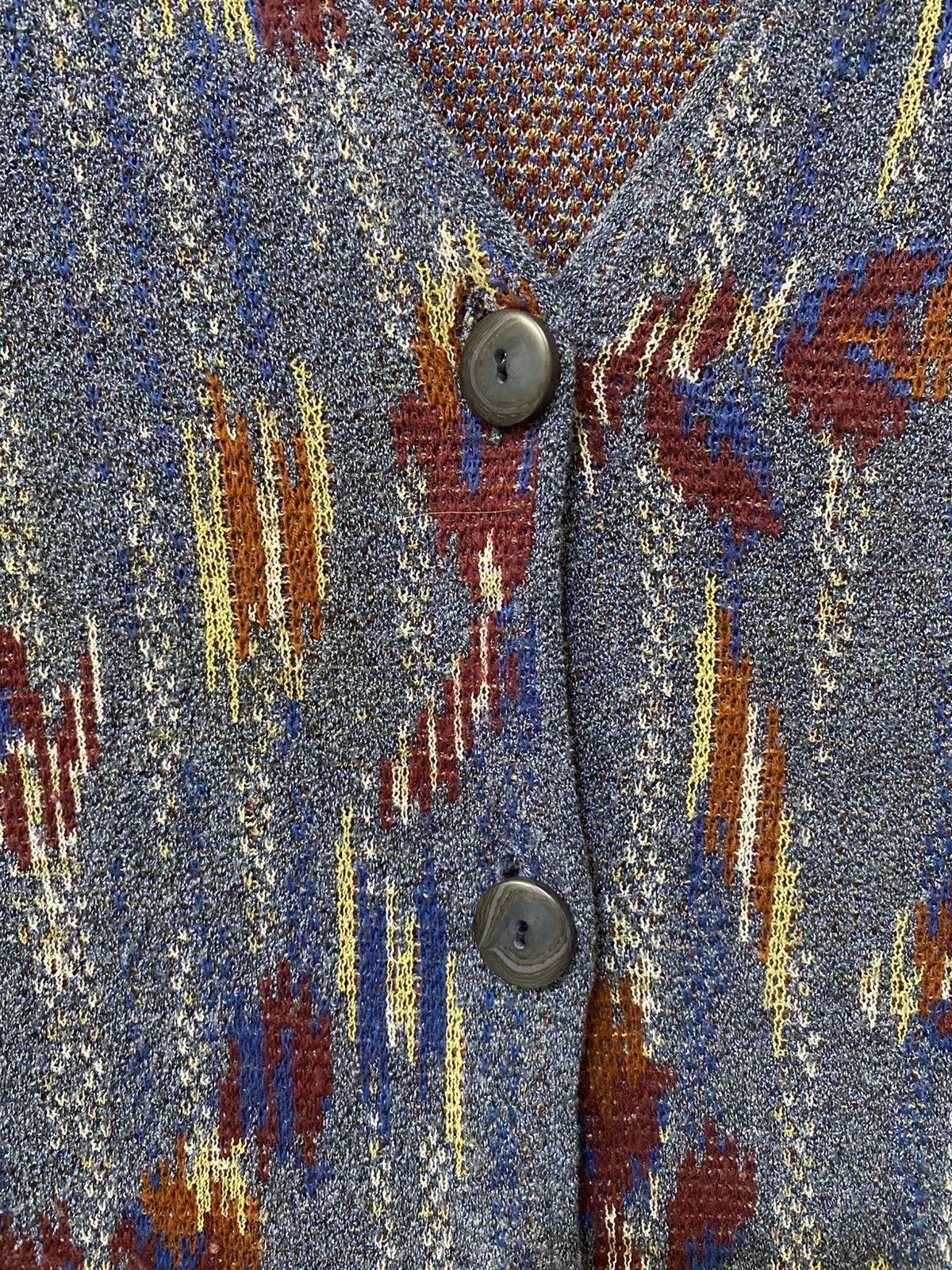 Missoni 90s Vintage Missoni Pattern Knit Vest Size US M / EU 48-50 / 2 - 4 Thumbnail