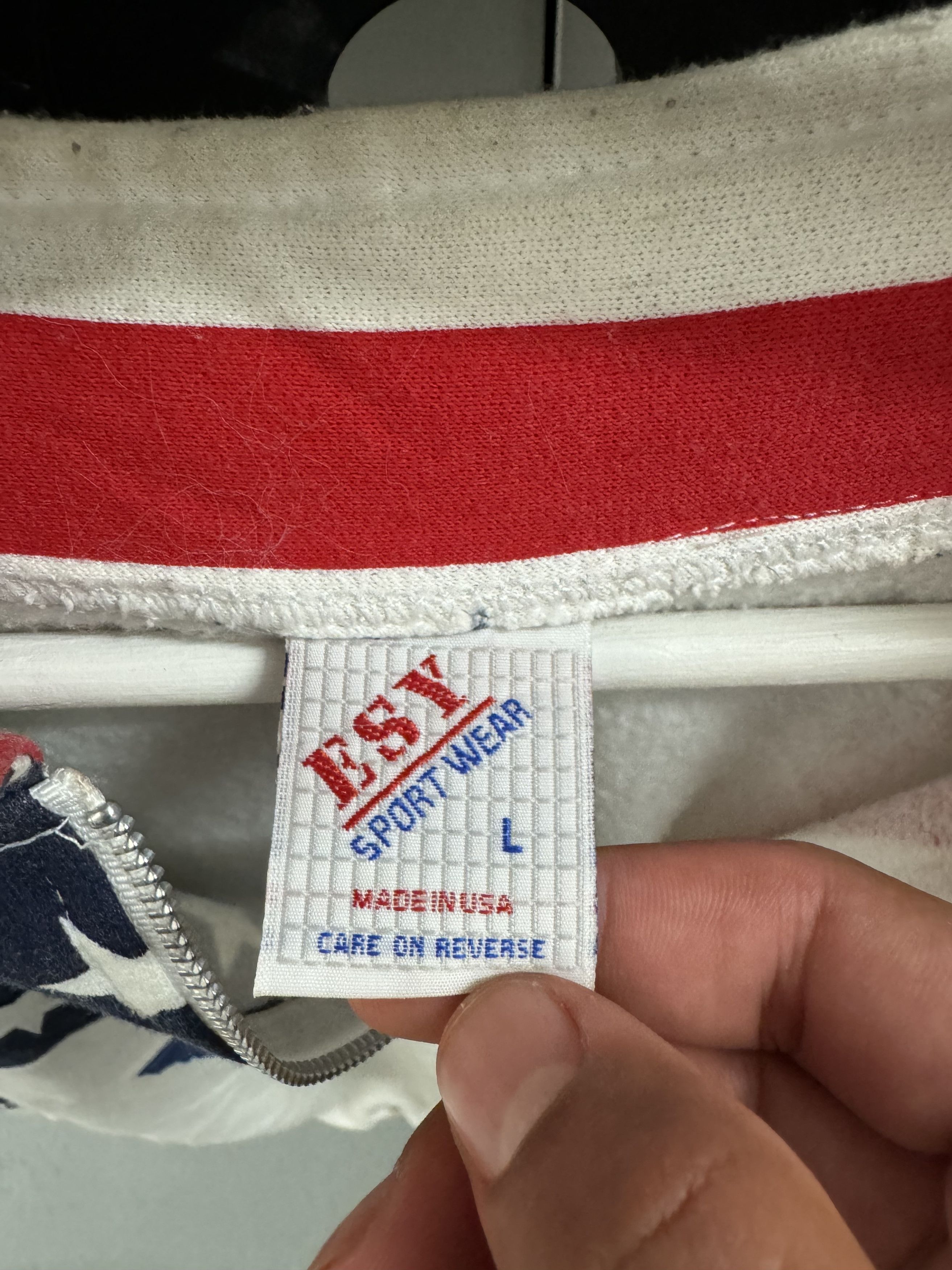Vintage 2000's USA Red,White,Blue Bomber Size US L / EU 52-54 / 3 - 2 Thumbnail