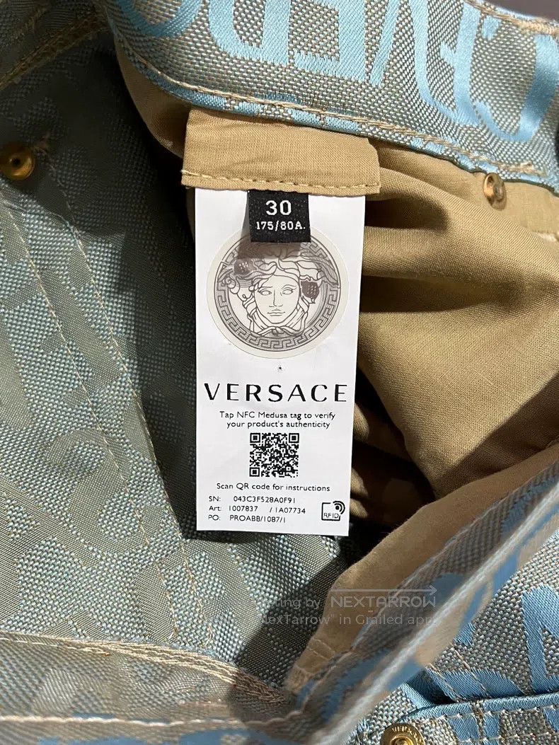 Versace Versace Blue full print jeans Size US 30 / EU 46 - 8 Thumbnail