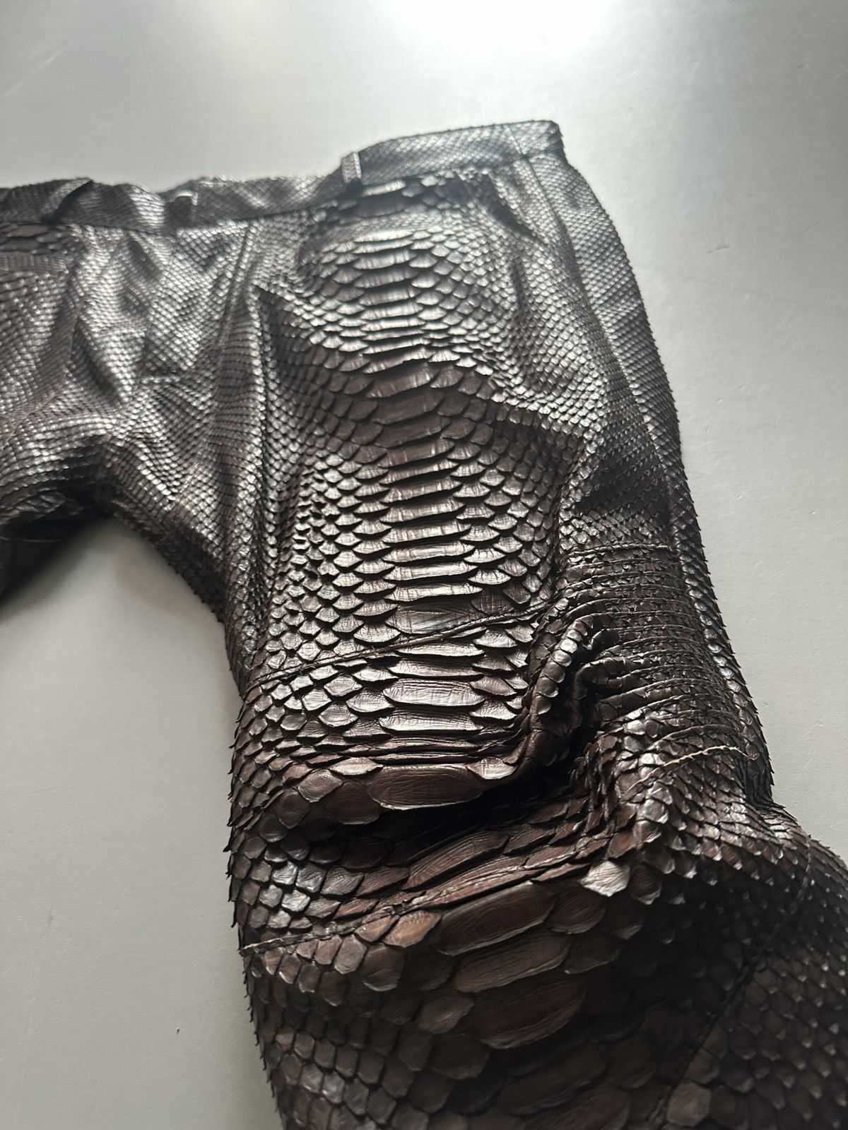 Haider Ackermann 1 of 1 Python Biker Cropped Trousers Size US 30 / EU 46 - 5 Thumbnail