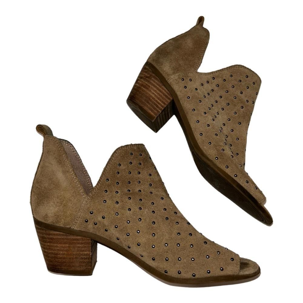 Lucky Brand Lucky Brand l Barlenna Leather Studded Open Toe Bootie 6.5 Size US 6.5 / IT 36.5 - 7 Thumbnail
