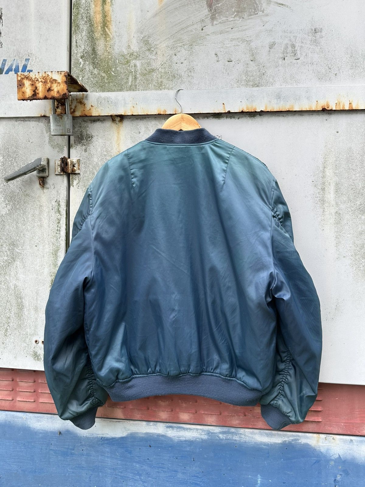 🪖Vintage Faded Phantom MA-1 Man Intermediate Bomber Jacket