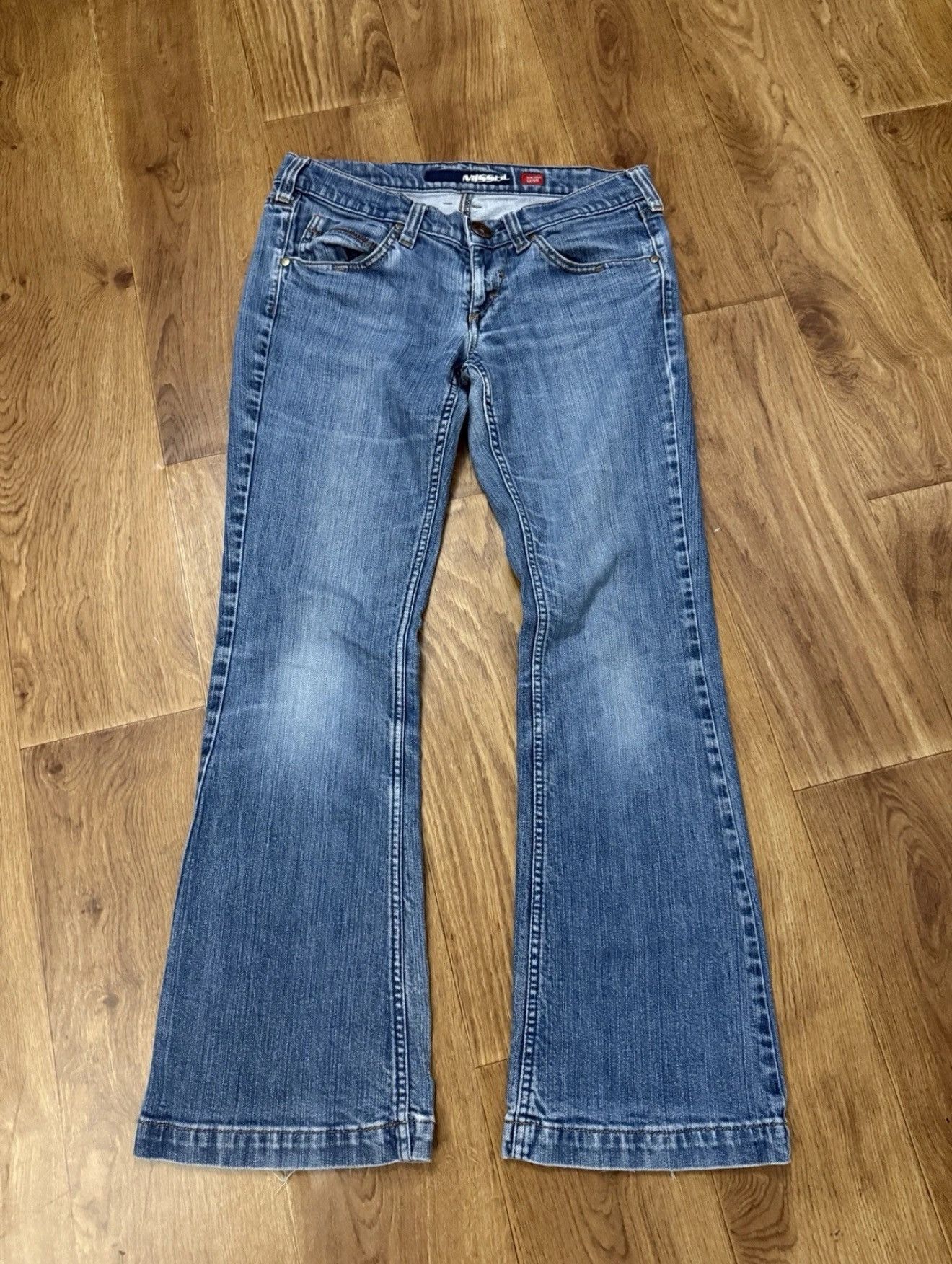 Miss Sixty Miss Sixty Extra Love Low Rise Flared Jeans Hysteric Type Size 32" / US 10 / IT 46 - 5 Thumbnail