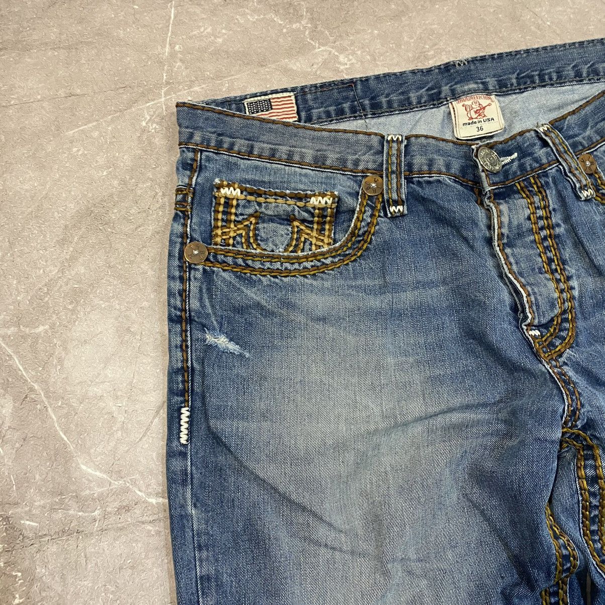 Other VINTAGE TRUE RELIGION DENIM PANTS STREETWEAR BIG LOGO 00s Size US 36 / EU 52 - 8 Thumbnail