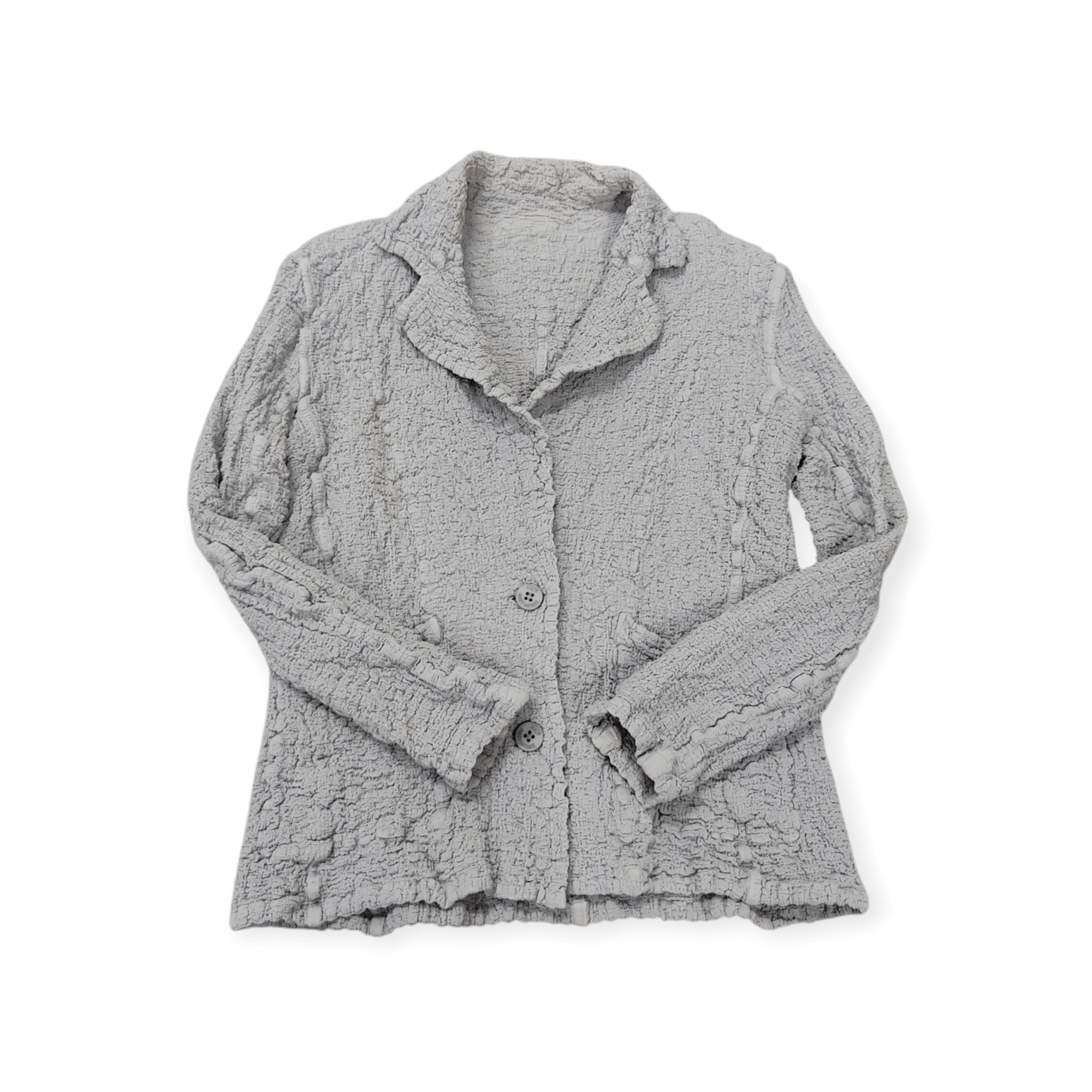 Issey Miyake × Pleats Please Issey Miyake ISSEY MIYAKE Me Cauliflower Pleated Stretch Cardigan Blazer Size S / US 4 / IT 40 - 6 Thumbnail