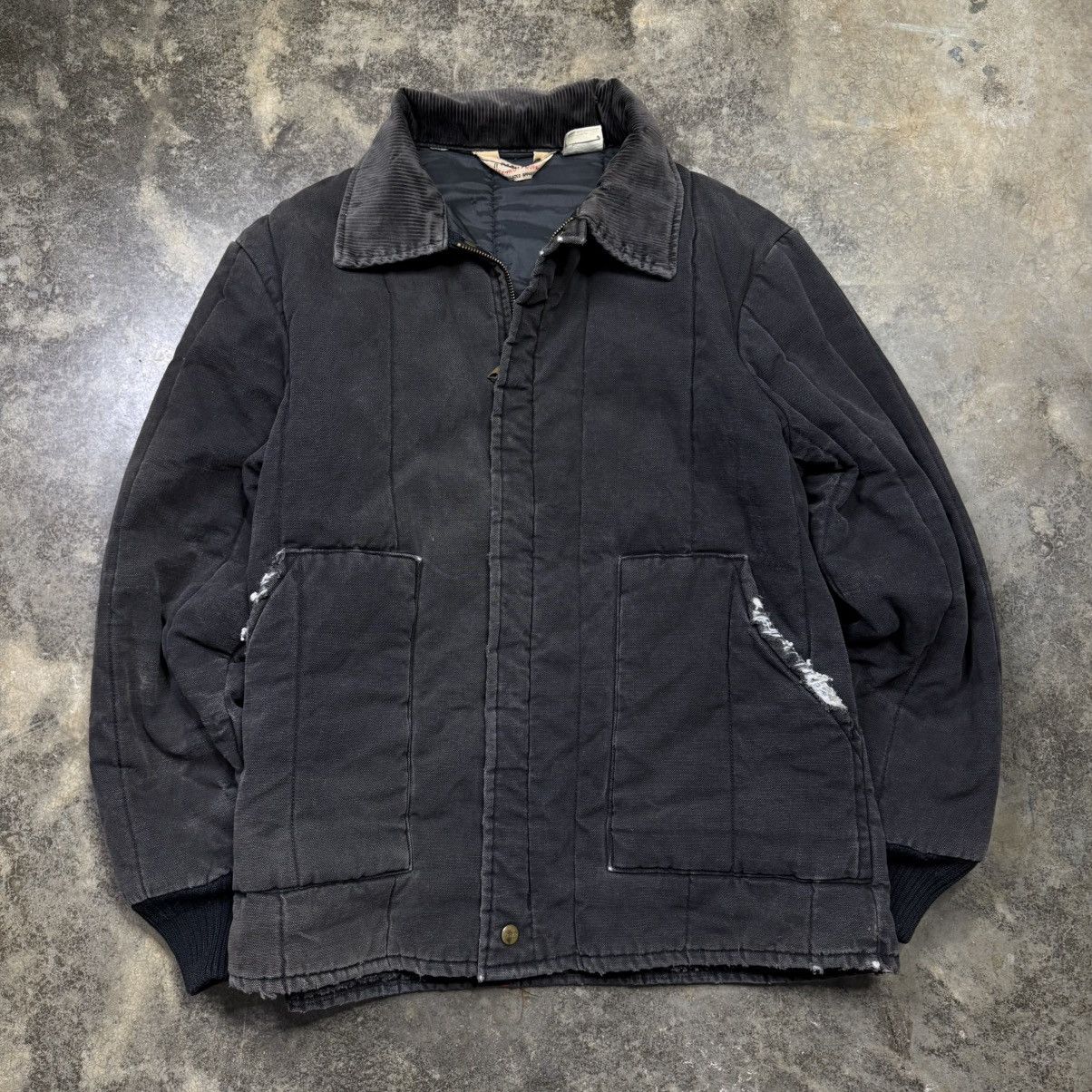 Vintage vintage custom devil carhartt style zip up jacket Size US L / EU 52-54 / 3 - 3 Thumbnail
