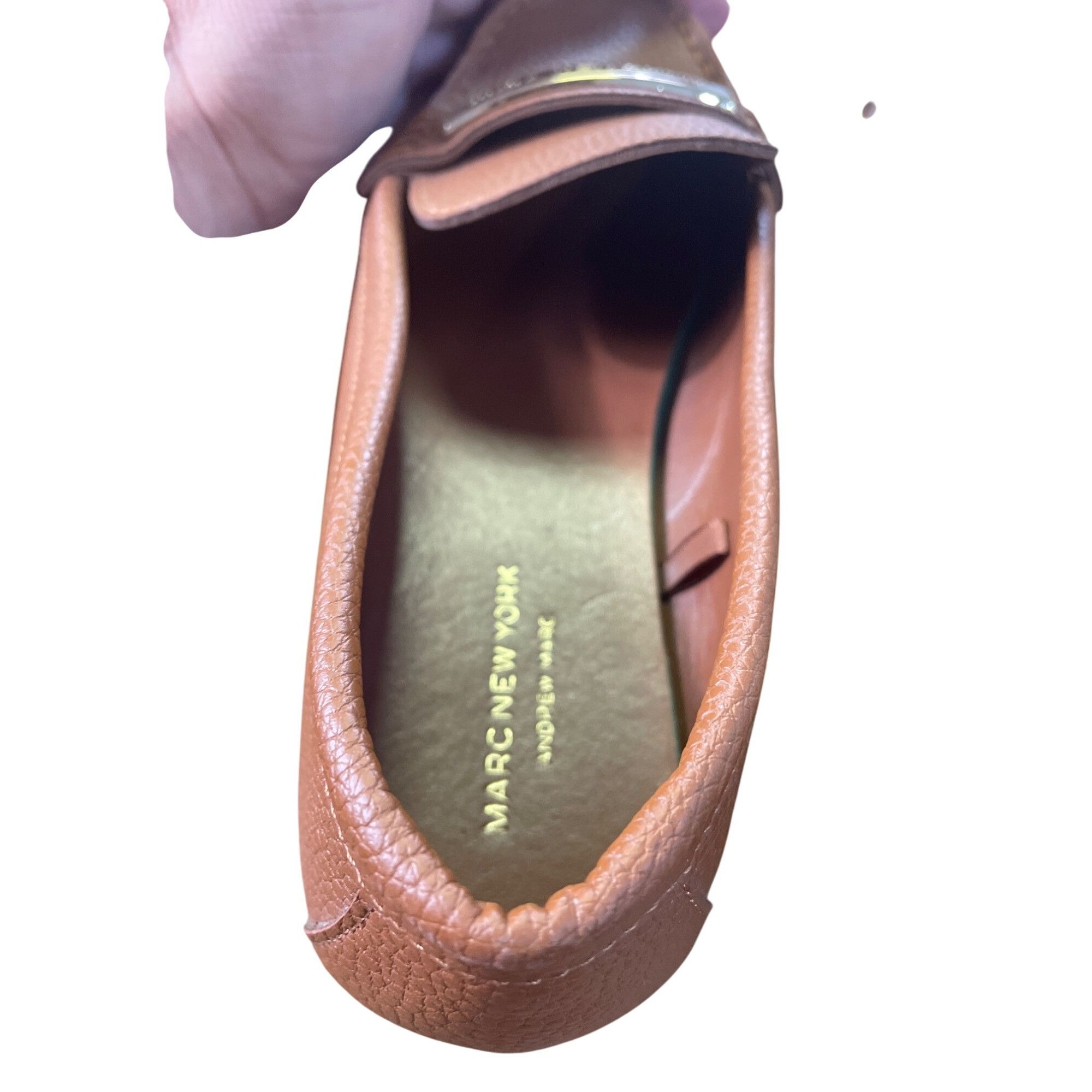 Designer Marc New York Womens Brown Slip-On Loafers Flats Size 5.5M S Size US 5.5 / IT 35.5 - 10 Thumbnail
