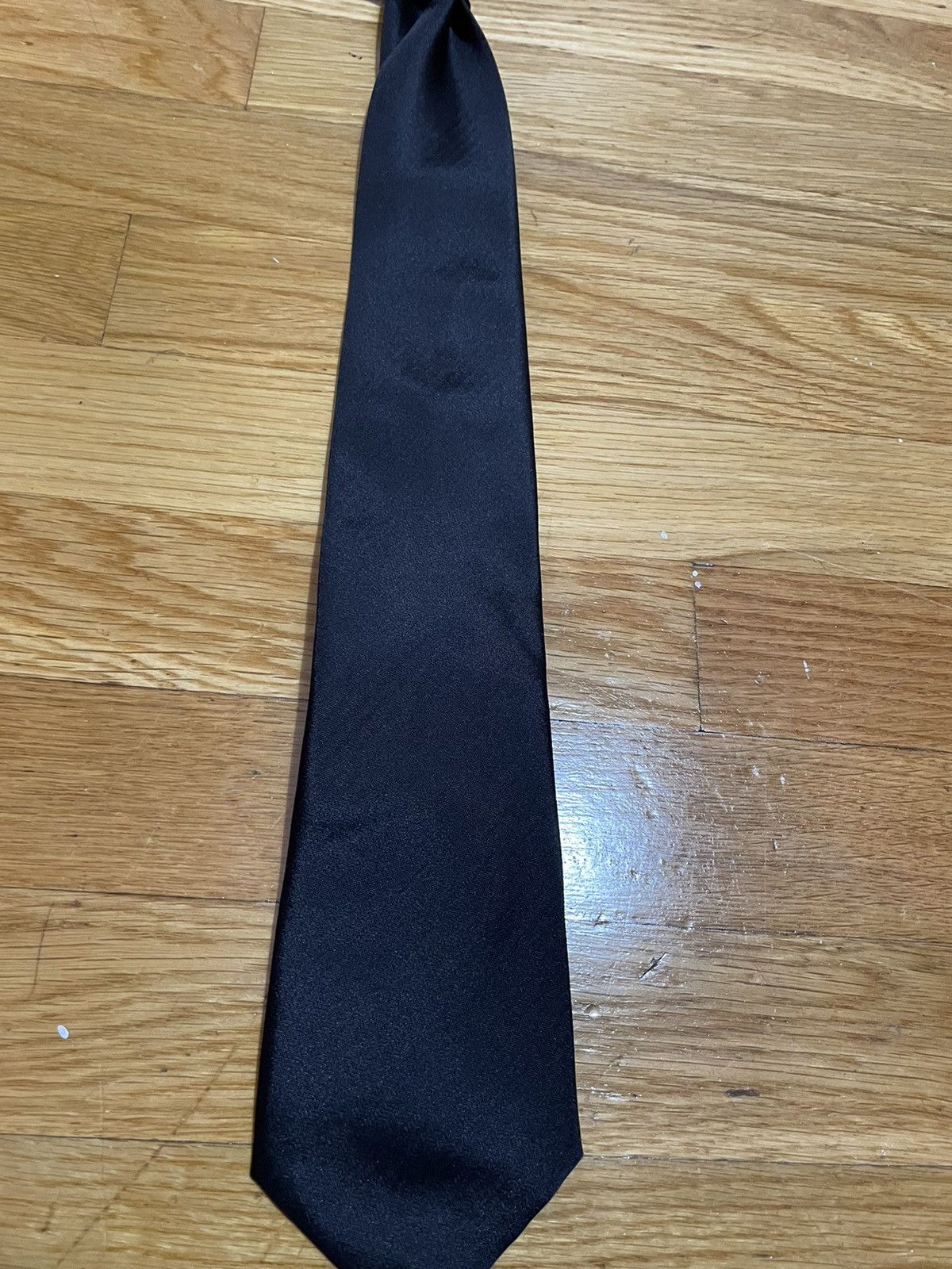 Valentino Valentino Geometric Black Tie 100% Silk Size ONE SIZE - 2 Thumbnail