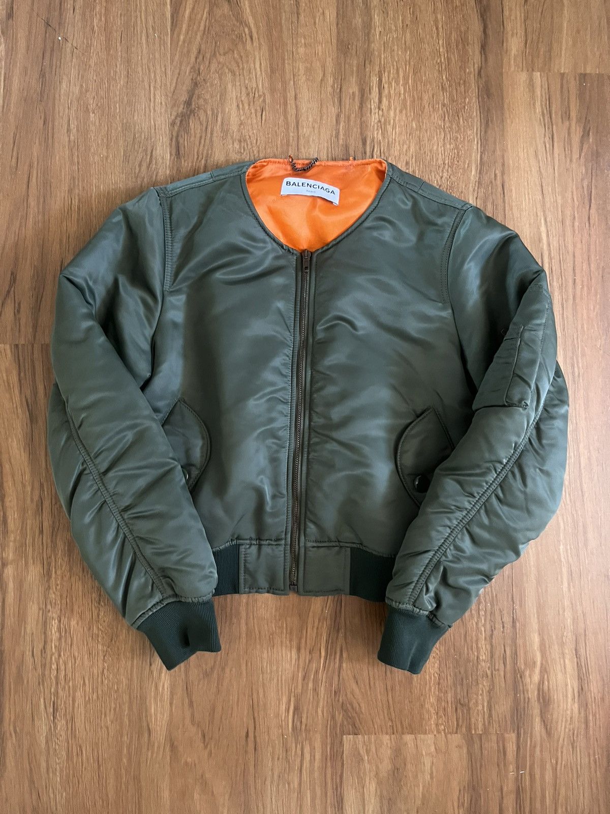 Balenciaga Cropped Bomber Jacket | Grailed