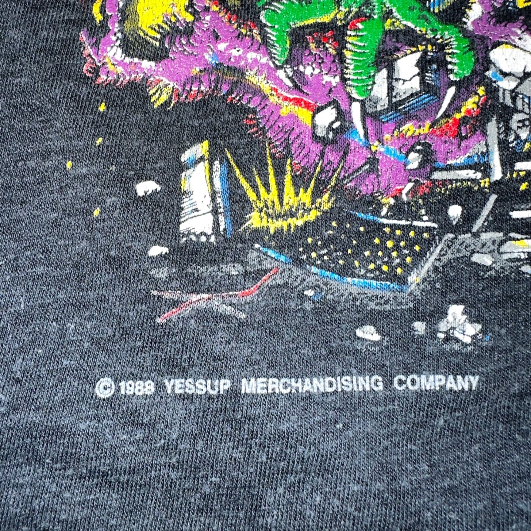 Vintage Vintage Van Halen Monsters Rock Tour 1988 T-Shirt Men's Medium Black Concert 80s Size US M / EU 48-50 / 2 - 3 Thumbnail