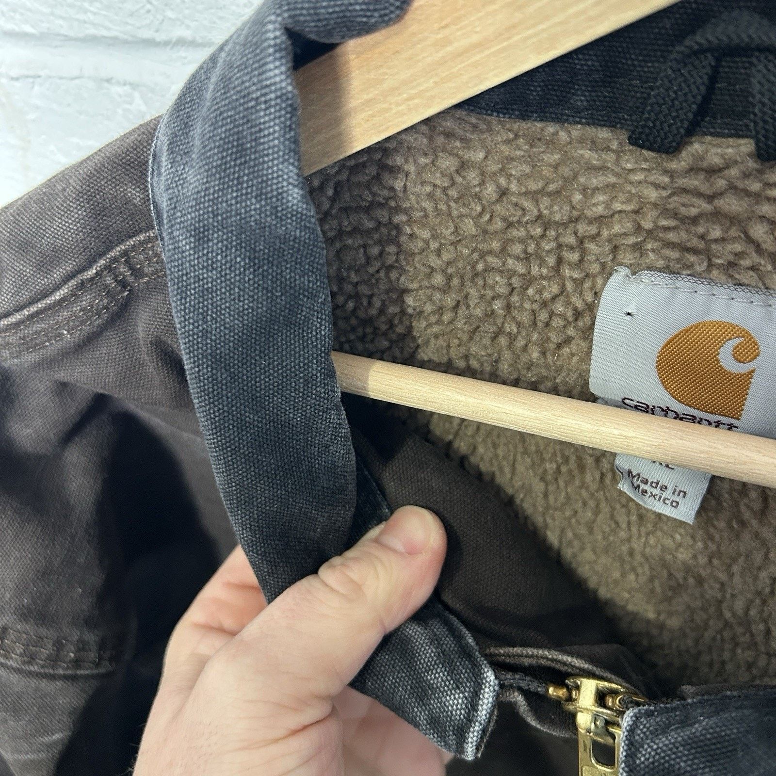 Carhartt Vintage Carhartt Sherpa-Lined Ridge Jacket “Dark Brown” C61 Size US XL / EU 56 / 4 - 17 Thumbnail