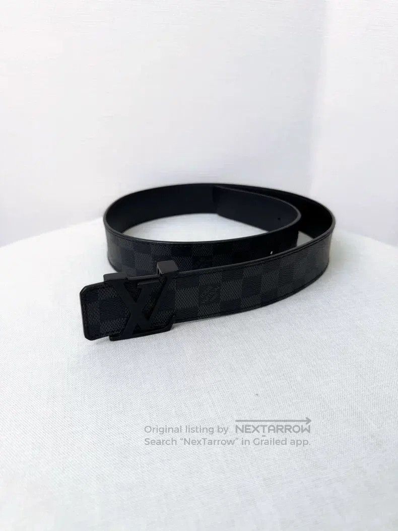 Louis Vuitton Louis Vuitton Classic checkerboard black belt Size ONE SIZE - 1 Thumbnail