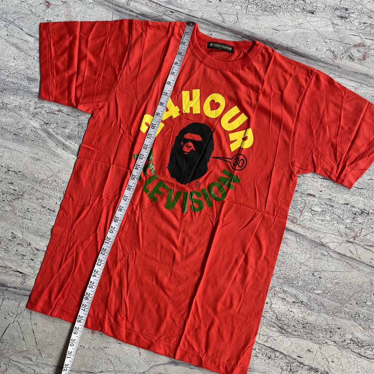 Japanese Brand DS SET OF 2 Bape 24 hour television “ orange L yellow S “ Size US L / EU 52-54 / 3 - 6 Thumbnail