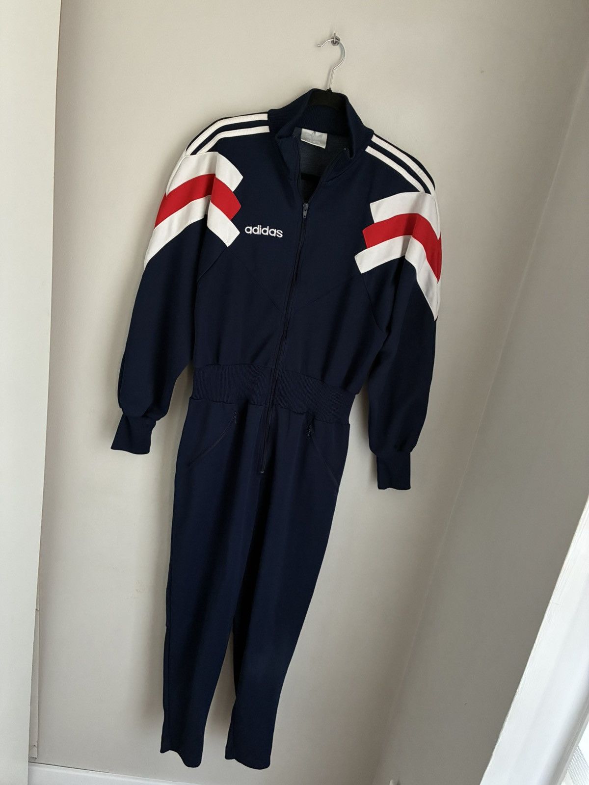 Adidas Vintage Adidas sports suit 90s tracksuit rare overalls Size US L / EU 52-54 / 3 - 3 Thumbnail