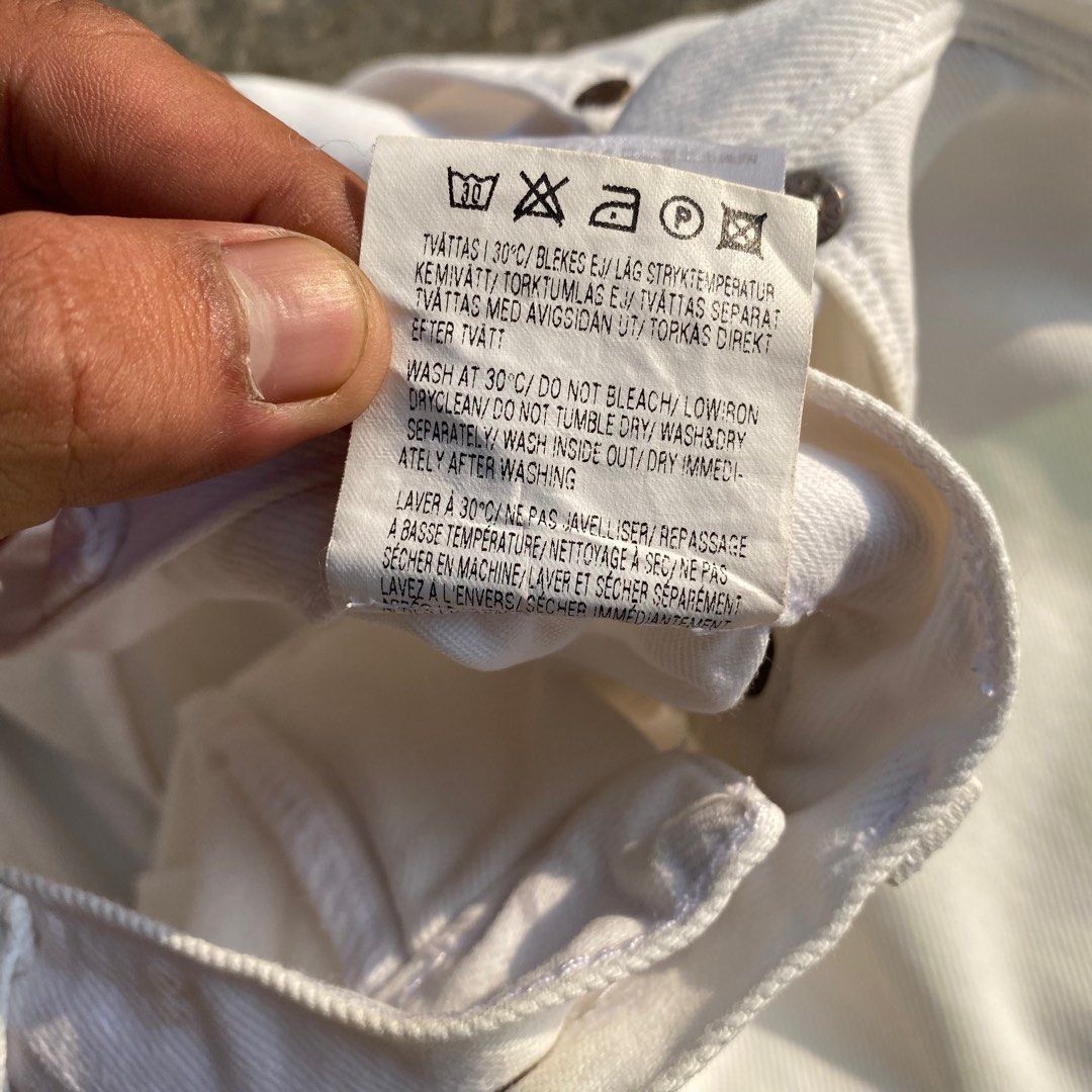 Acne Studios Acne Studios Max Optic White Jeans Size US 29 - 18 Thumbnail