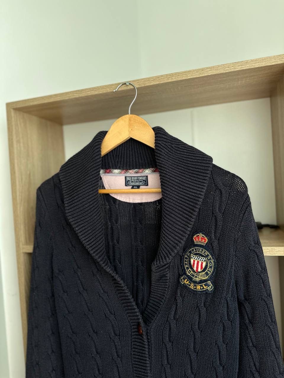 Polo Ralph Lauren × Vintage Vintage Polo Ralph Lauren Cardigan Knit Blue PRL Sweater Size US XL / EU 56 / 4 - 8 Thumbnail
