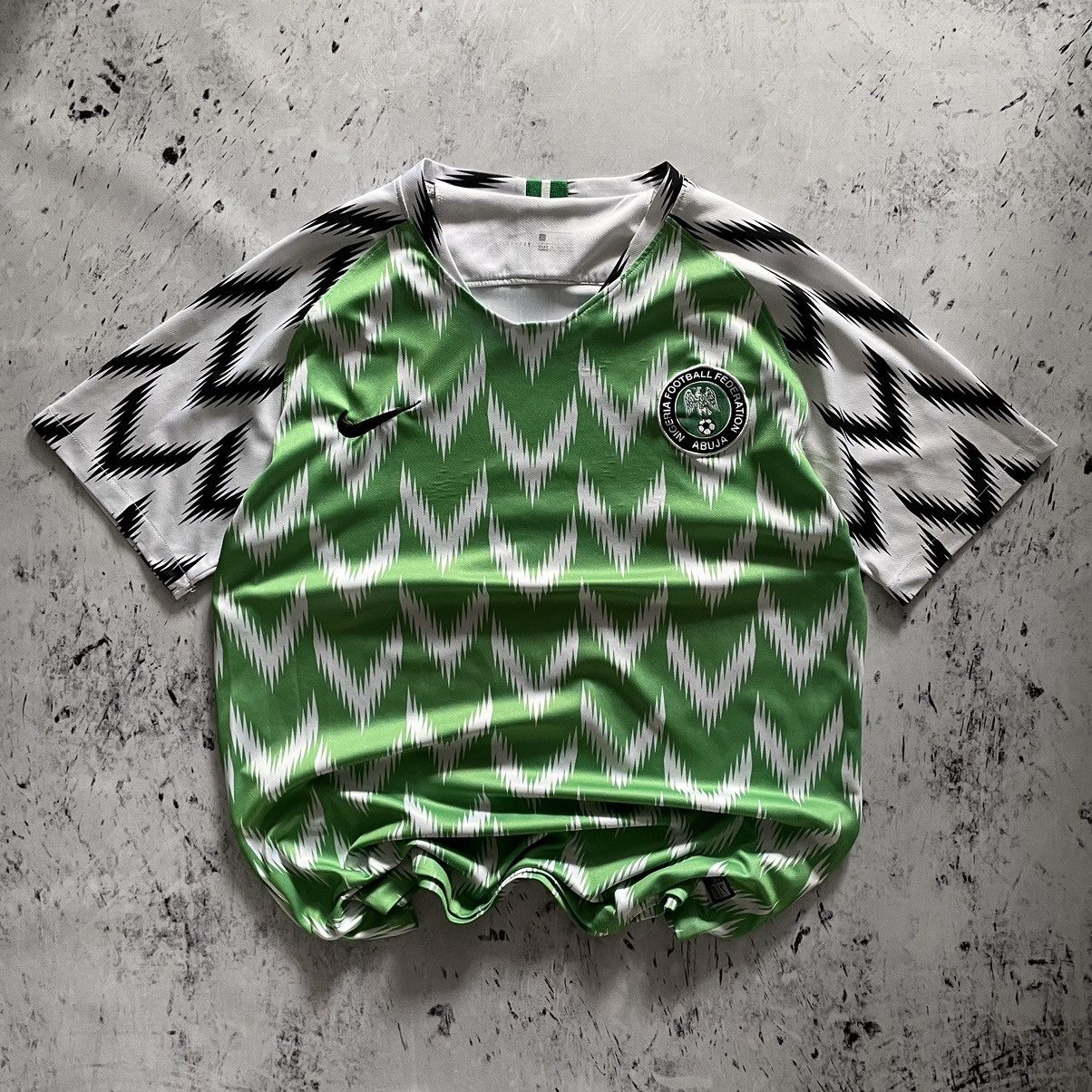 Nike Nigeria Soccer Jersey Green/White World Cup 2018 Youth S-M NWT