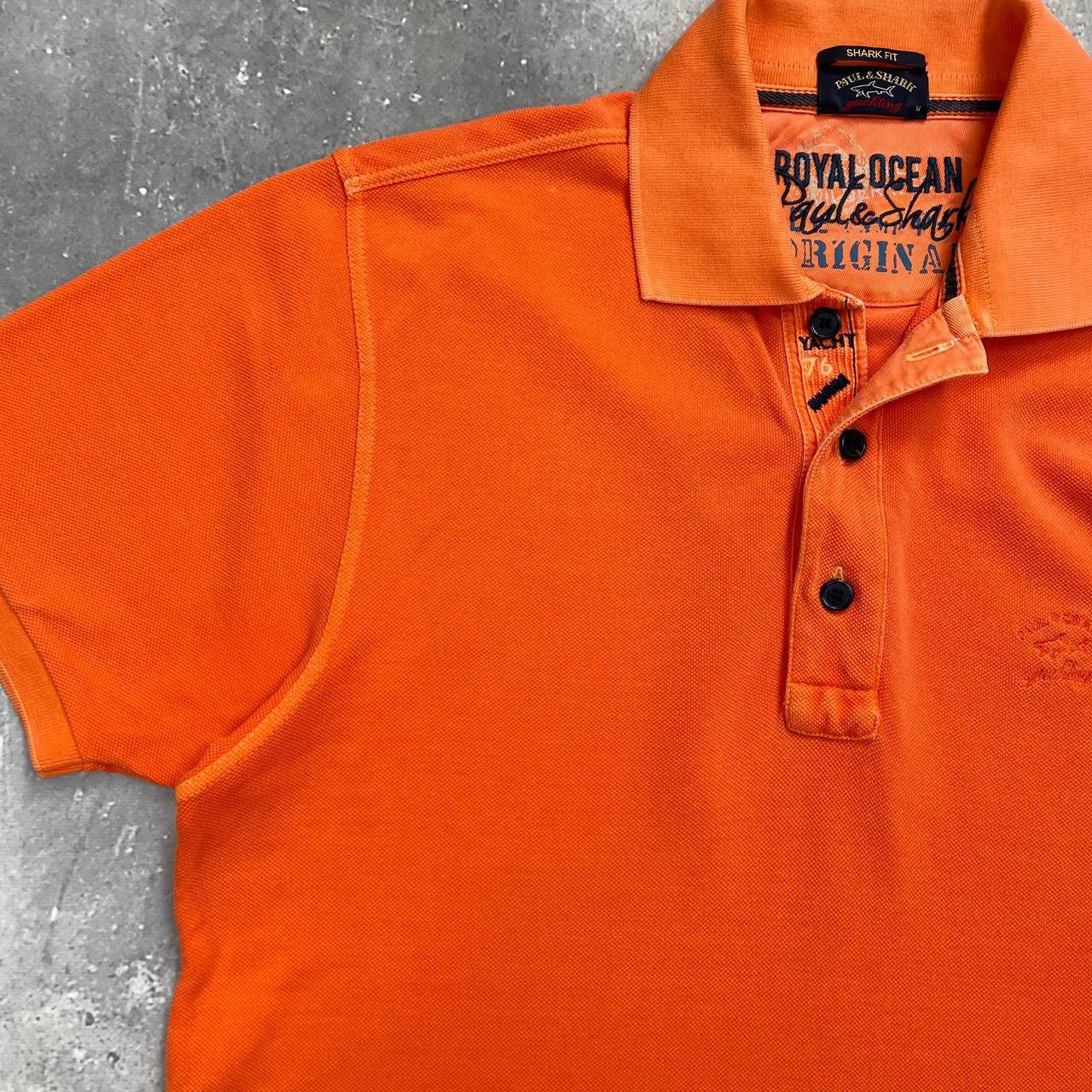Designer × Paul & Shark Paul & Shark Ocean Team Polo Shirt Garment Dyed Orange M Size US M / EU 48-50 / 2 - 12 Thumbnail