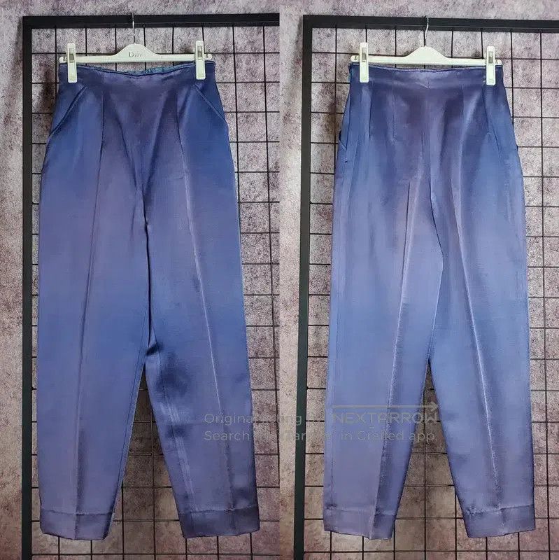 Dior Dior L Size Purple Wool Blend Casual Pants . Size 22" - 2 Thumbnail